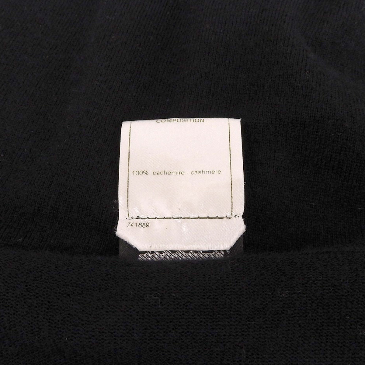 シャネル CHANEL セーター 長袖 カシミヤ ブラック 38 レディース 05A P26286V01900 4013