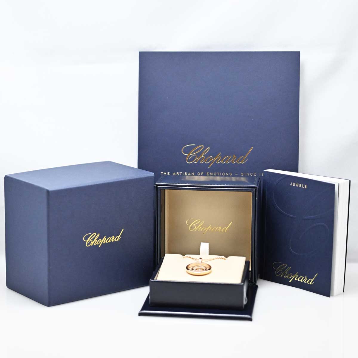 ショパール CHOPARD ハッピースピリット 750PG 750WG ピンクゴールド ホワイトゴールド ダイヤ1P ネックレス  3521