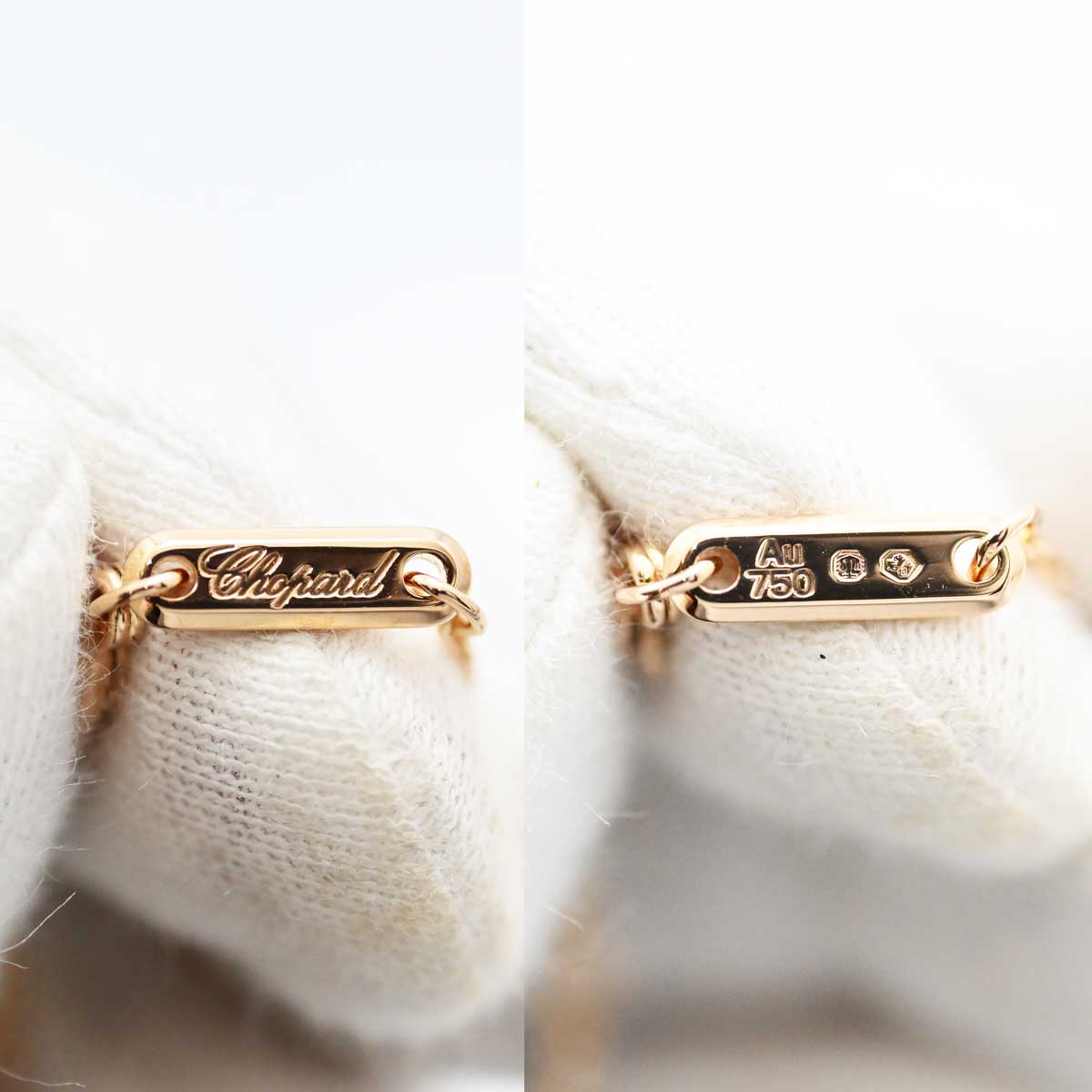 ショパール CHOPARD ハッピースピリット 750PG 750WG ピンクゴールド ホワイトゴールド ダイヤ1P ネックレス  3521