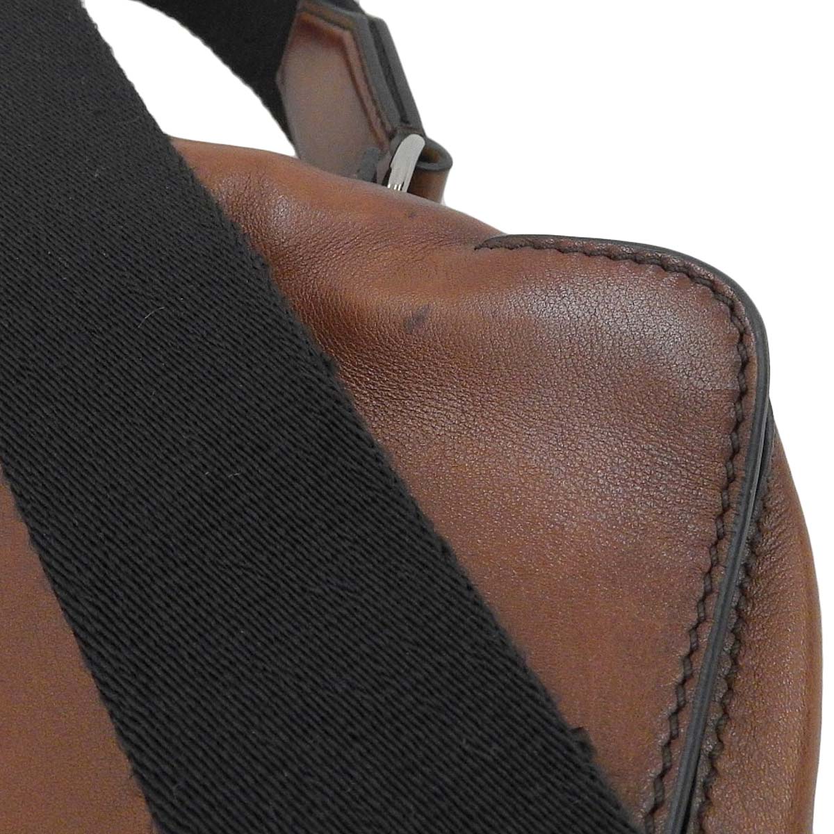 ベルルッティ BERLUTI カリグラフィ ショルダーバッグ レザー ブラウン系 メンズ 4296