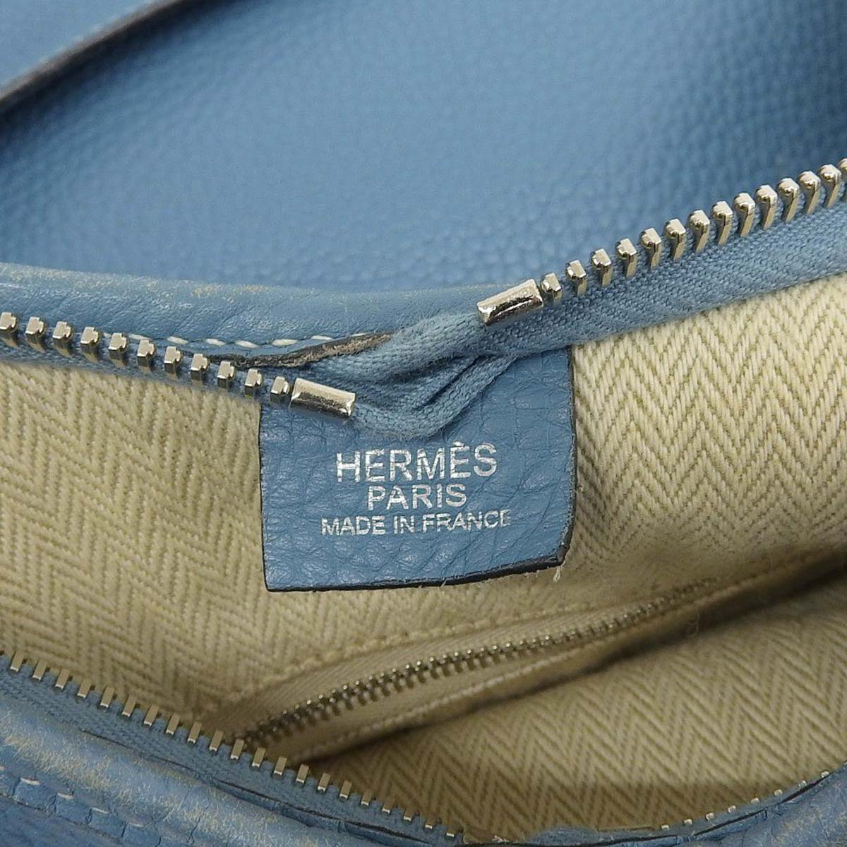 エルメス HERMES マサイ ショルダーバッグ トリヨンレザー ブルージーン レディース □I刻印 2005年 替えベルト付き 4606