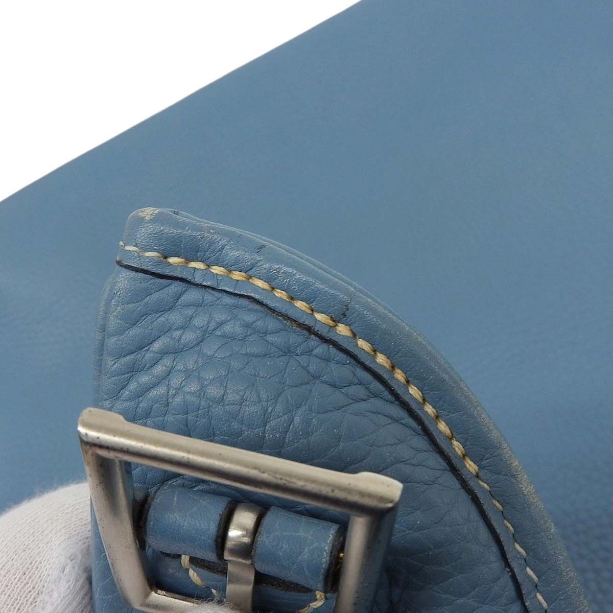 エルメス HERMES マサイ ショルダーバッグ トリヨンレザー ブルージーン レディース □I刻印 2005年 替えベルト付き 4606