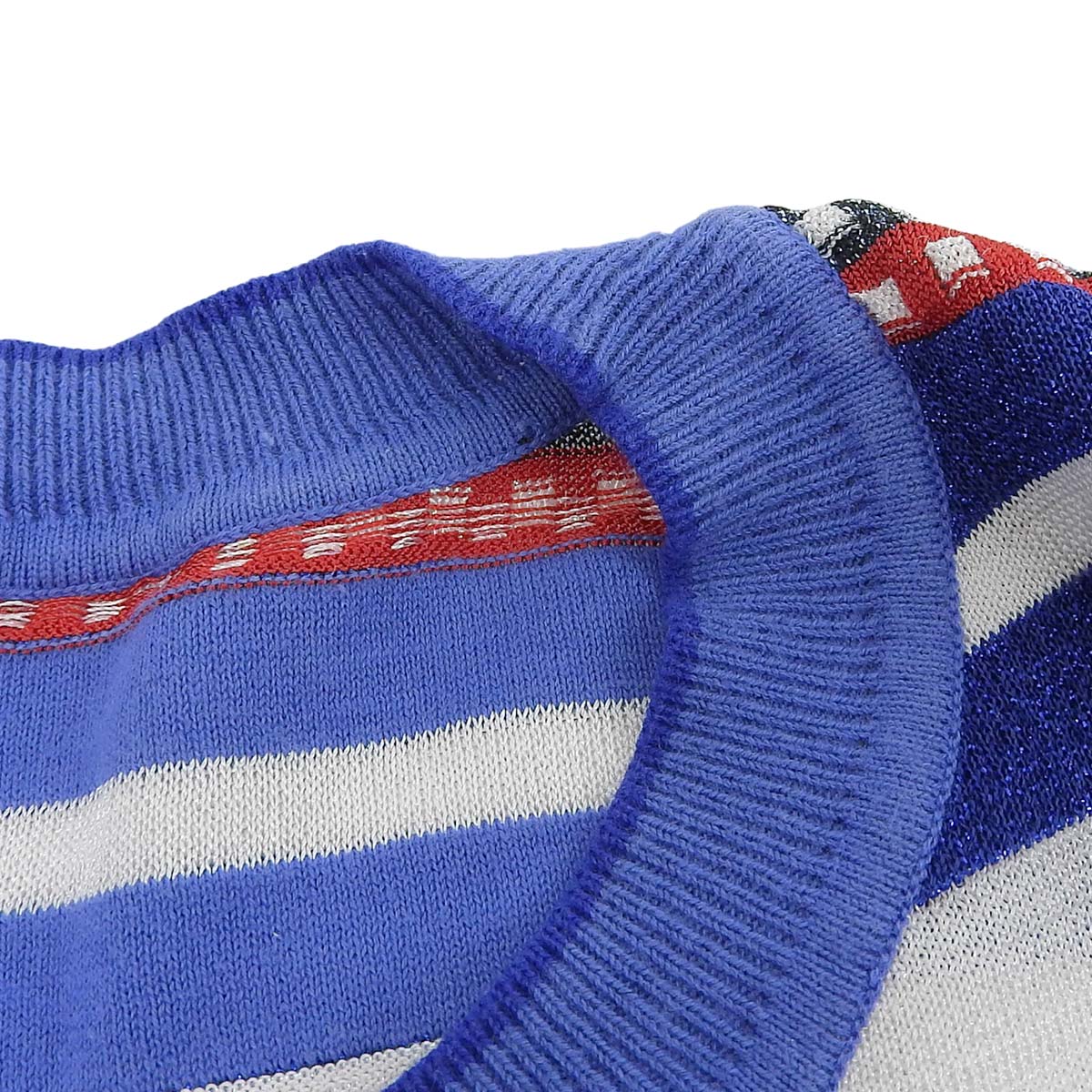 シャネル CHANEL ココマーク マルチボーダー ラメ入り 半袖 サマー