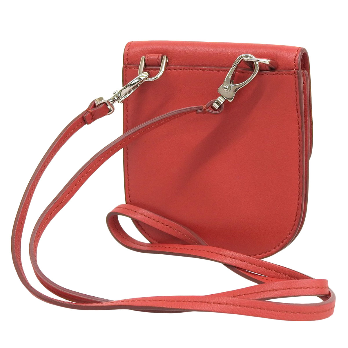 トッズ TOD'S ミニポシェット レザー レッド系 レディース 4072