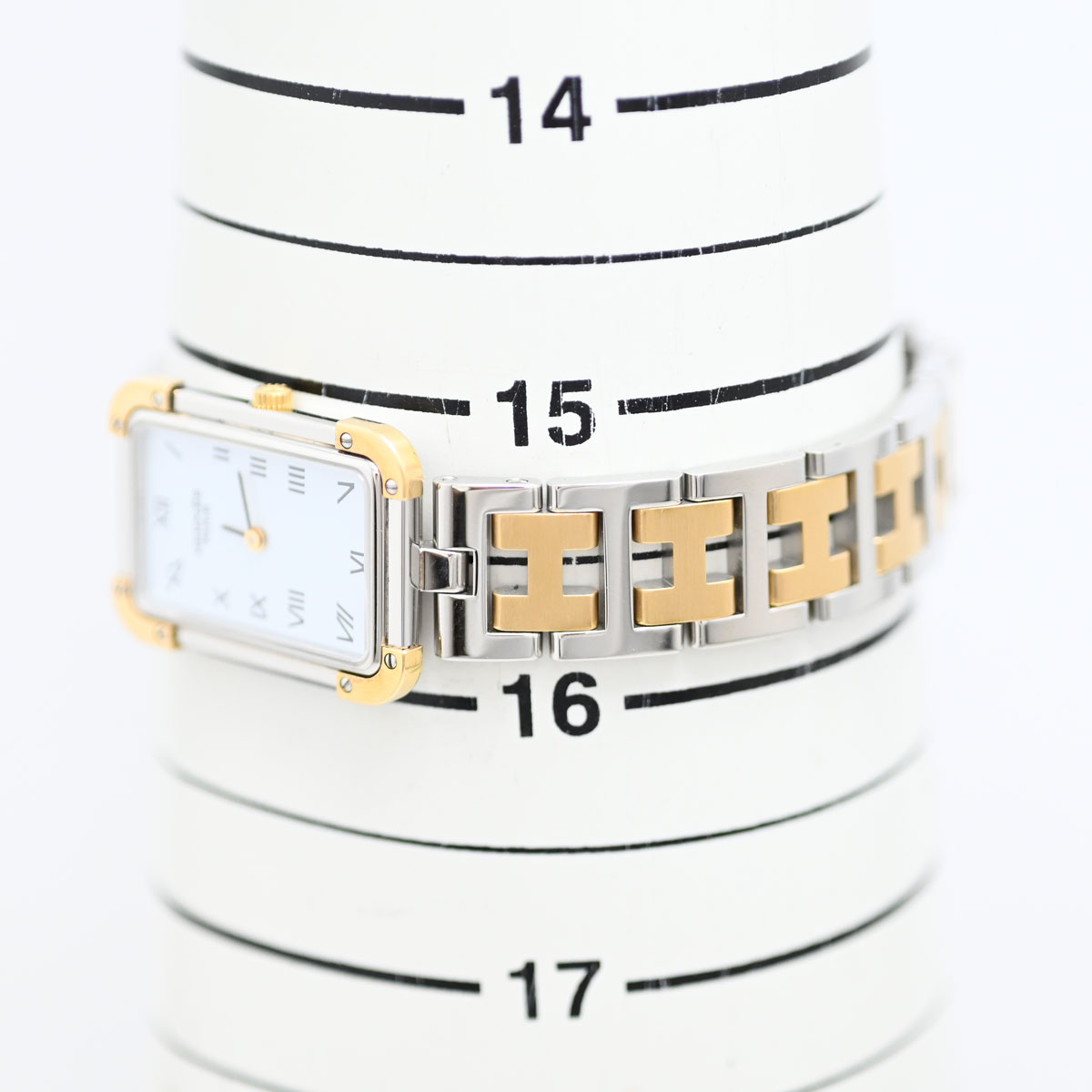 エルメス HERMES クロアジュール CR1.220 クォーツ レディース コンビ  3522
