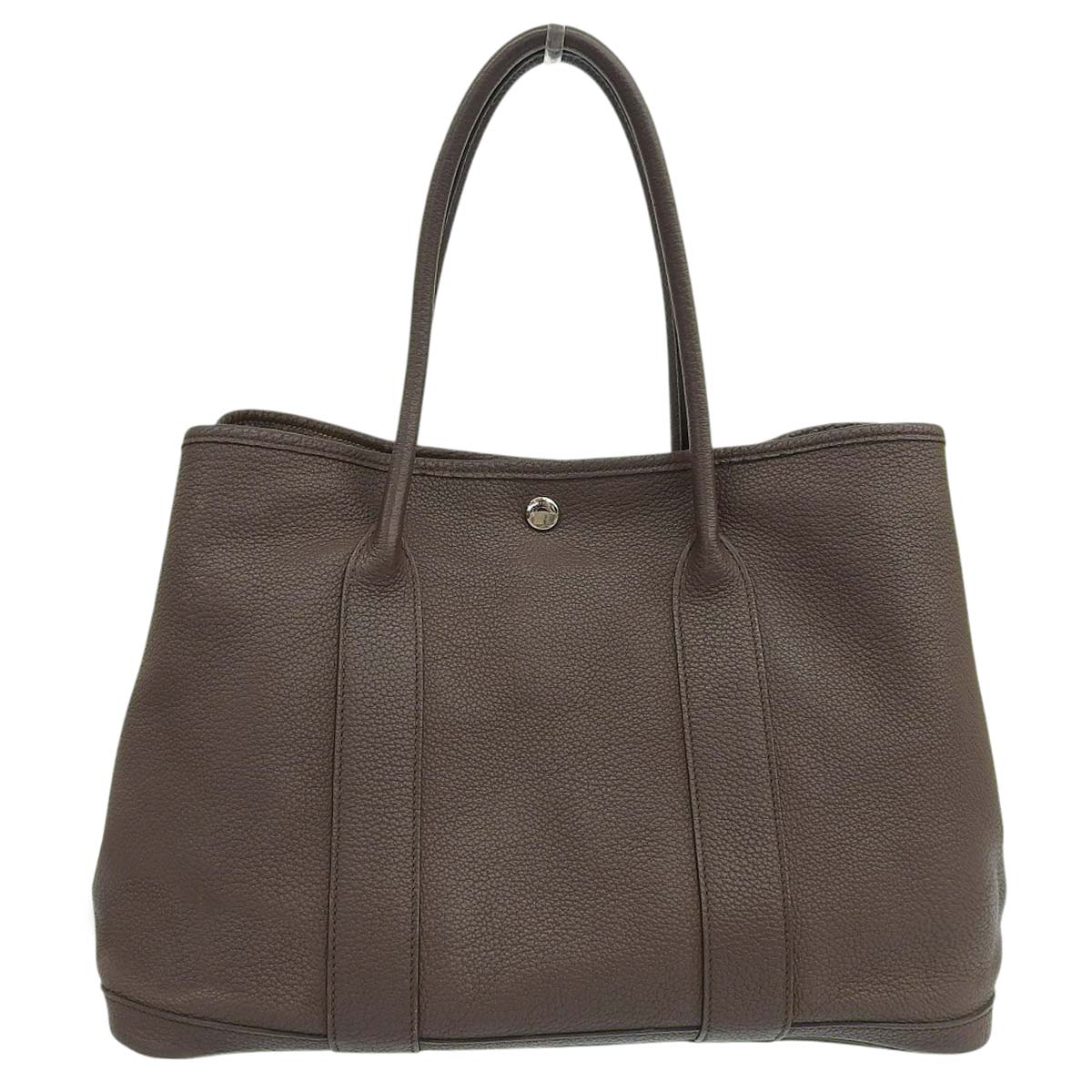 エルメス HERMES ガーデンパーティPM ハンドバッグ ネゴンダ ブラウン レディース □L刻印 2008年 4607