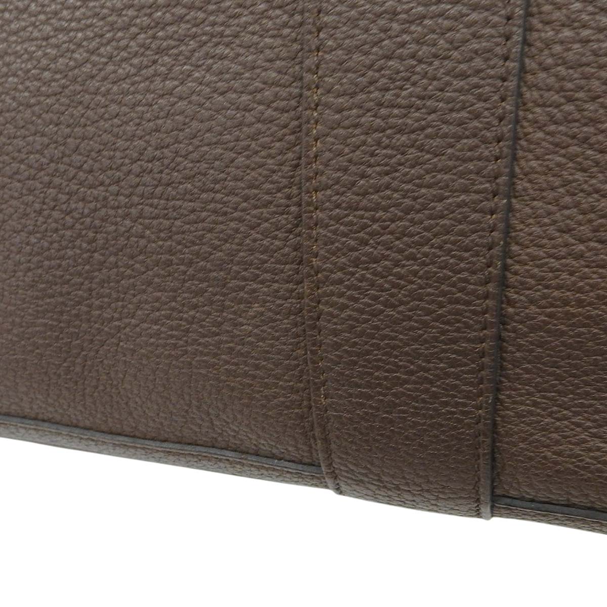 エルメス HERMES ガーデンパーティPM ハンドバッグ ネゴンダ ブラウン レディース □L刻印 2008年 4607