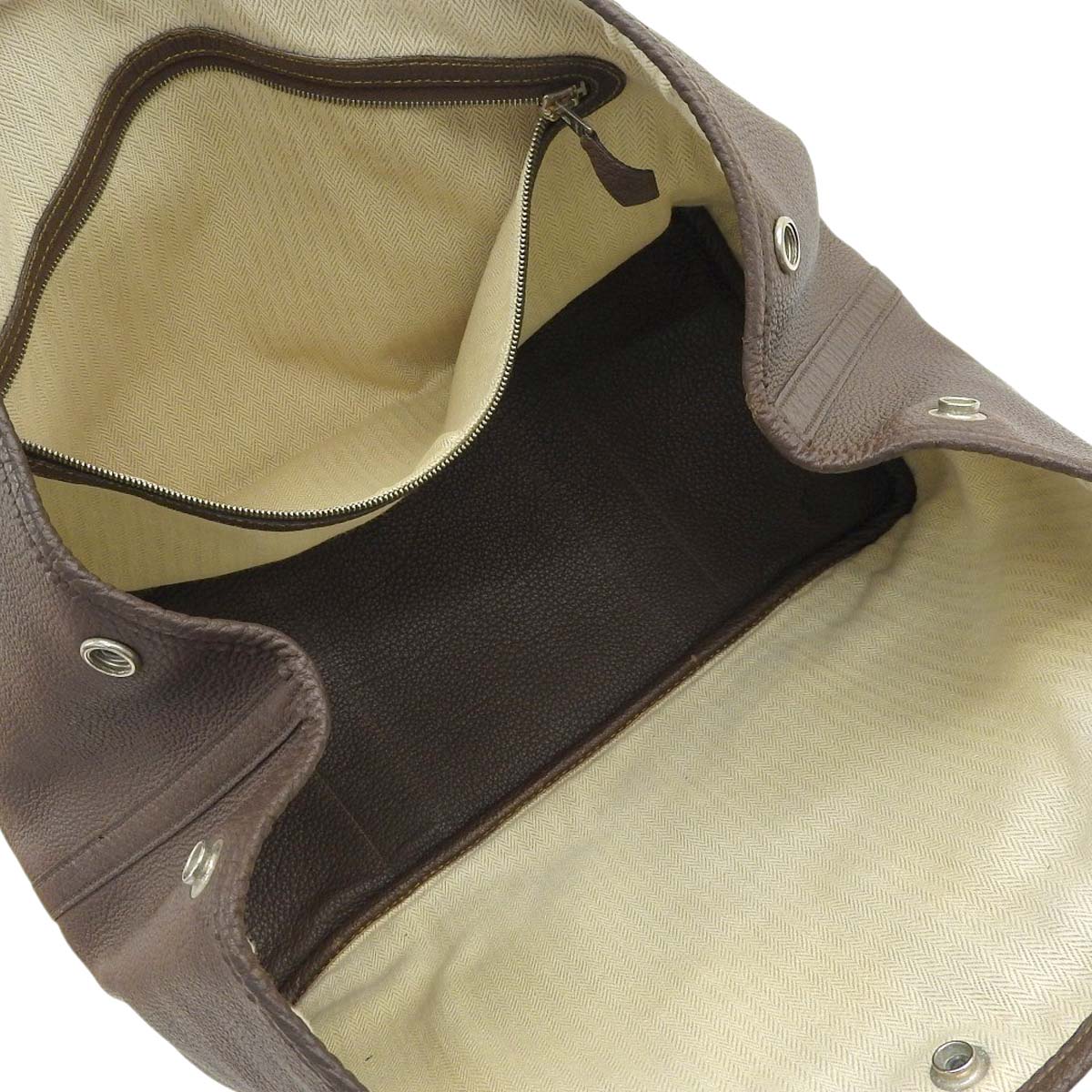 エルメス HERMES ガーデンパーティPM ハンドバッグ ネゴンダ ブラウン レディース □L刻印 2008年 4607