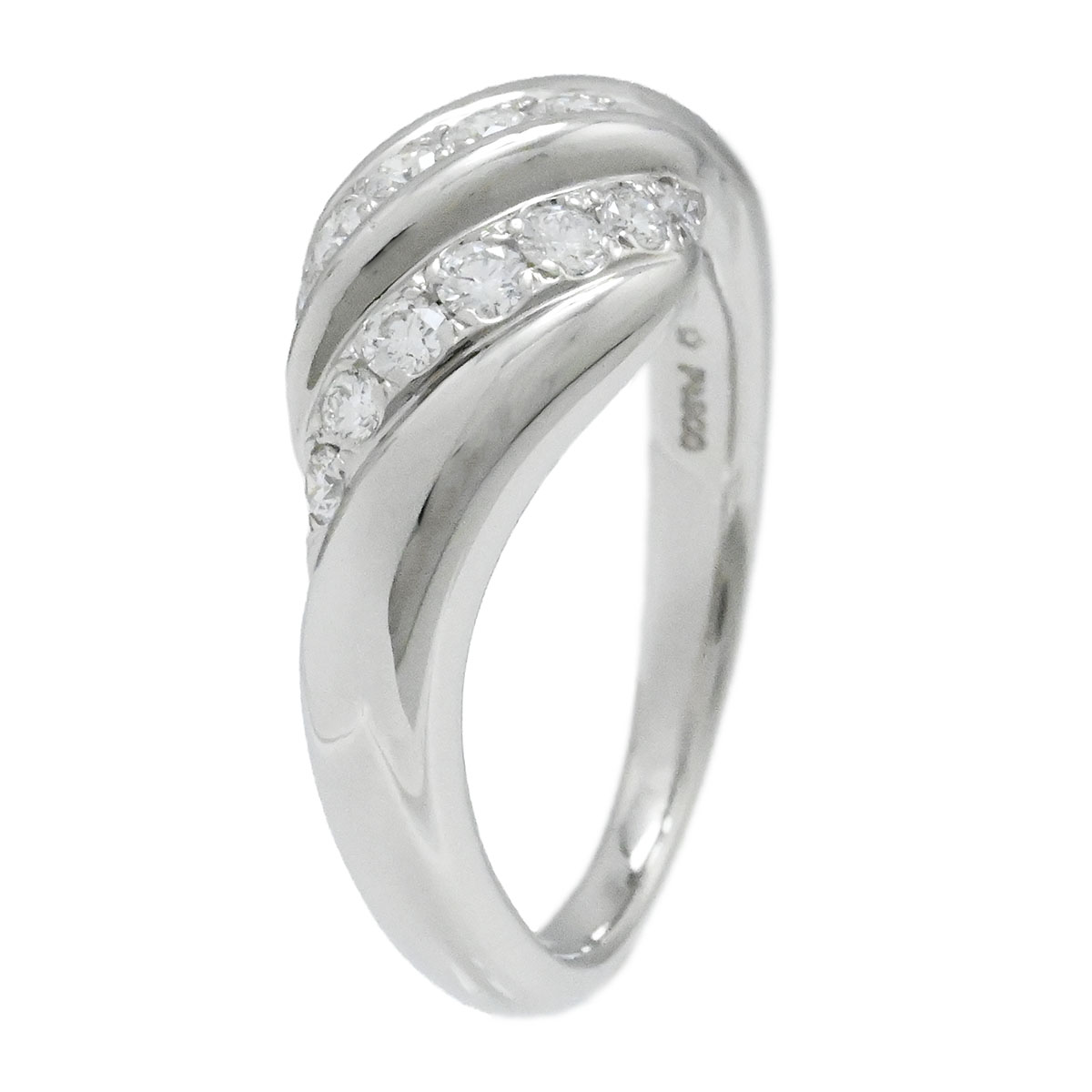 HOSHINOSUNA 星の砂 Pt900 プラチナ ダイヤ0.36ct リング 12号 レディース  3883