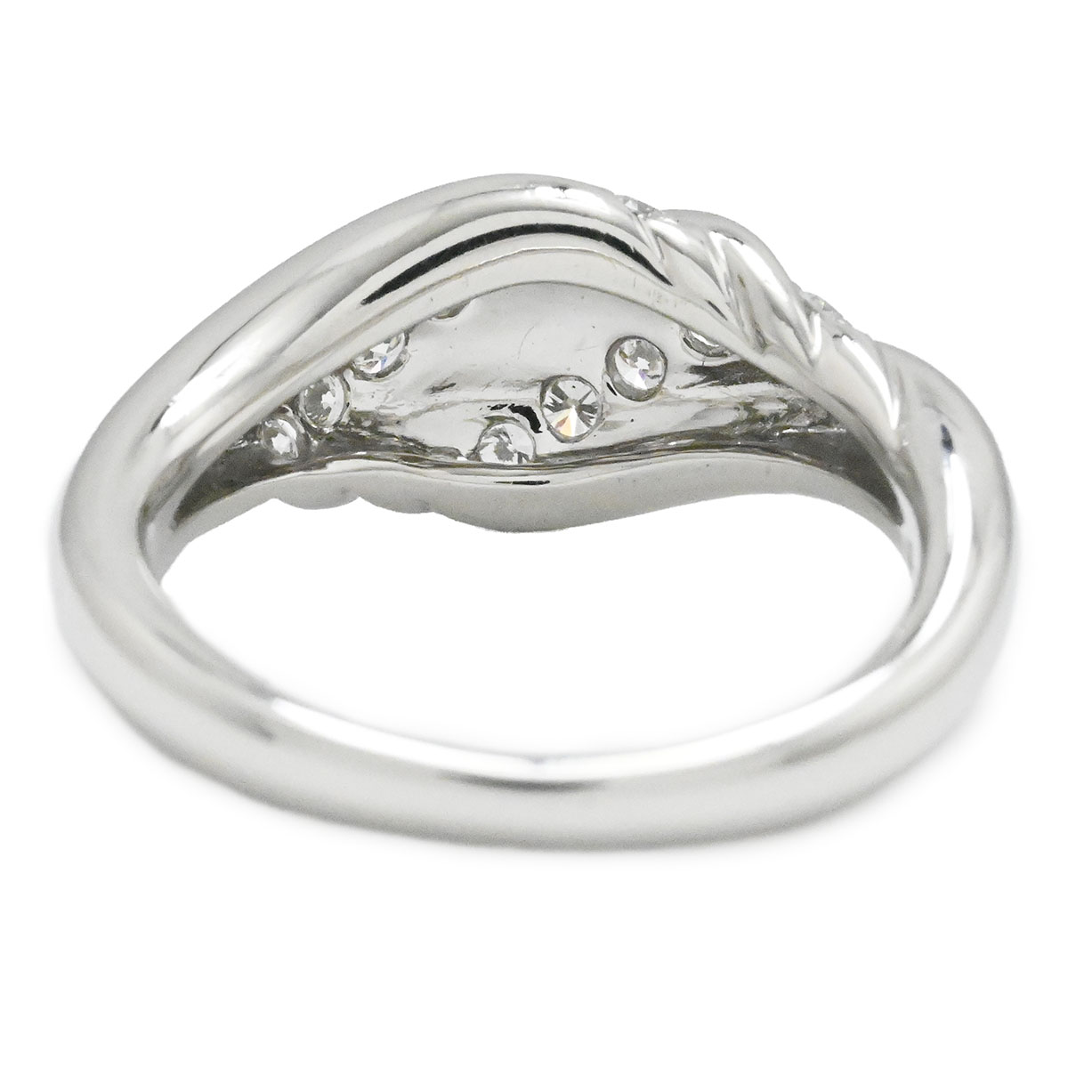 HOSHINOSUNA 星の砂 Pt900 プラチナ ダイヤ0.36ct リング 12号 レディース  3883