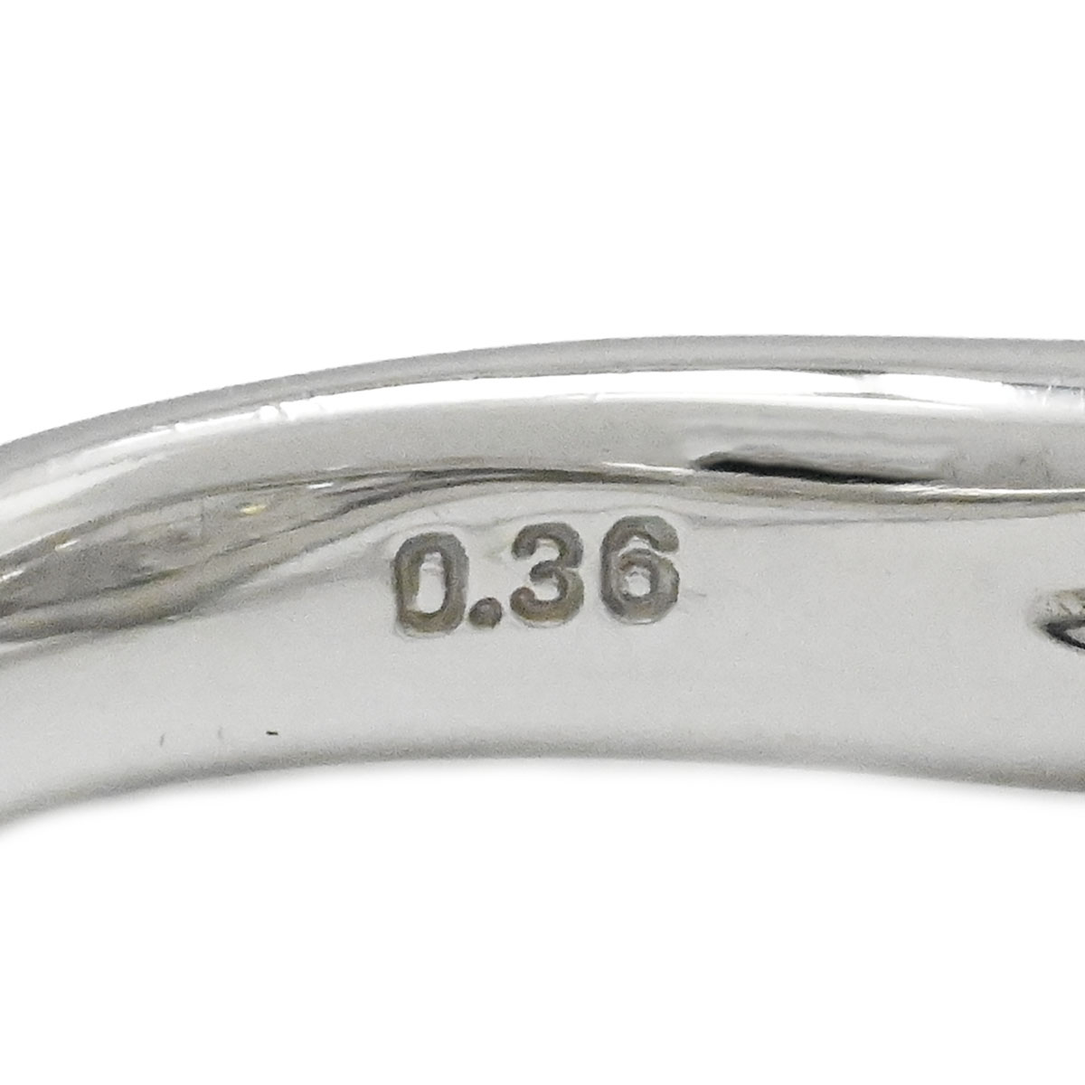 HOSHINOSUNA 星の砂 Pt900 プラチナ ダイヤ0.36ct リング 12号 レディース  3883