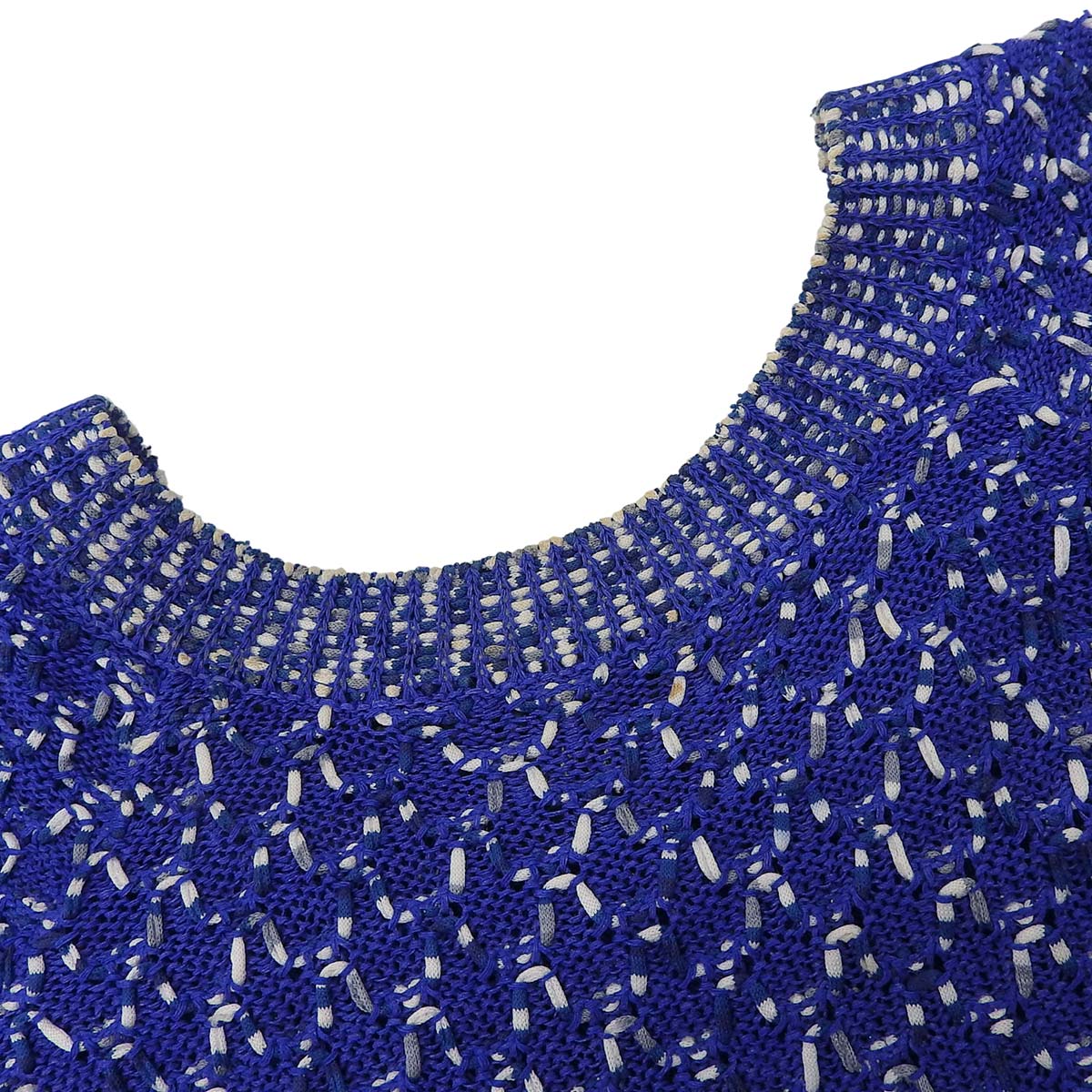 シャネル CHANEL ココマーク 透かし編み 半袖 サマーニット シルク