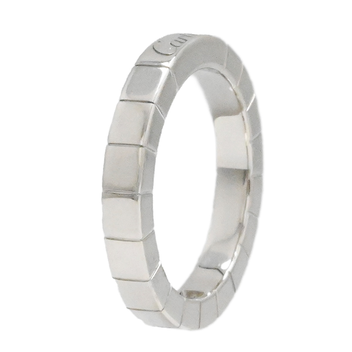 カルティエ CARTIER 750WG ホワイトゴールド ラニエールリング ダイヤ1P サイズ49 レディース  2002