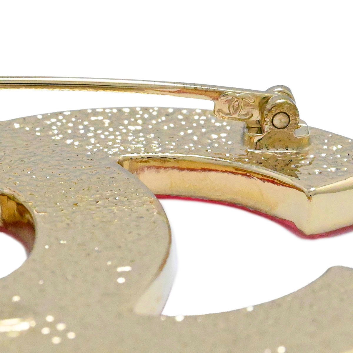 シャネル CHANEL B24 ココマーク ブローチ ピンク×ゴールド レディース  3884