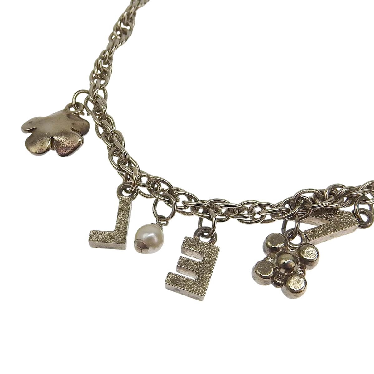 CHANEL ロゴチャーム ネックレス ユニセックス）美品CHANEL ネックレス ロゴチャーム付き 未使用品