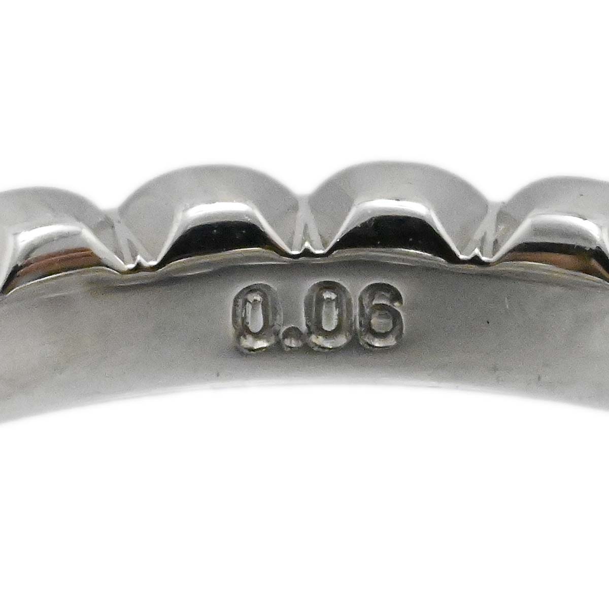 アイプリモ I-PRIMO PT950 プラチナ ダイヤ0.06ct リング 8号 レディース  3717