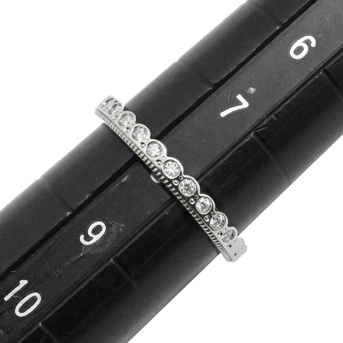 アイプリモ I-PRIMO PT950 プラチナ ダイヤ0.06ct リング 8号 レディース  3717