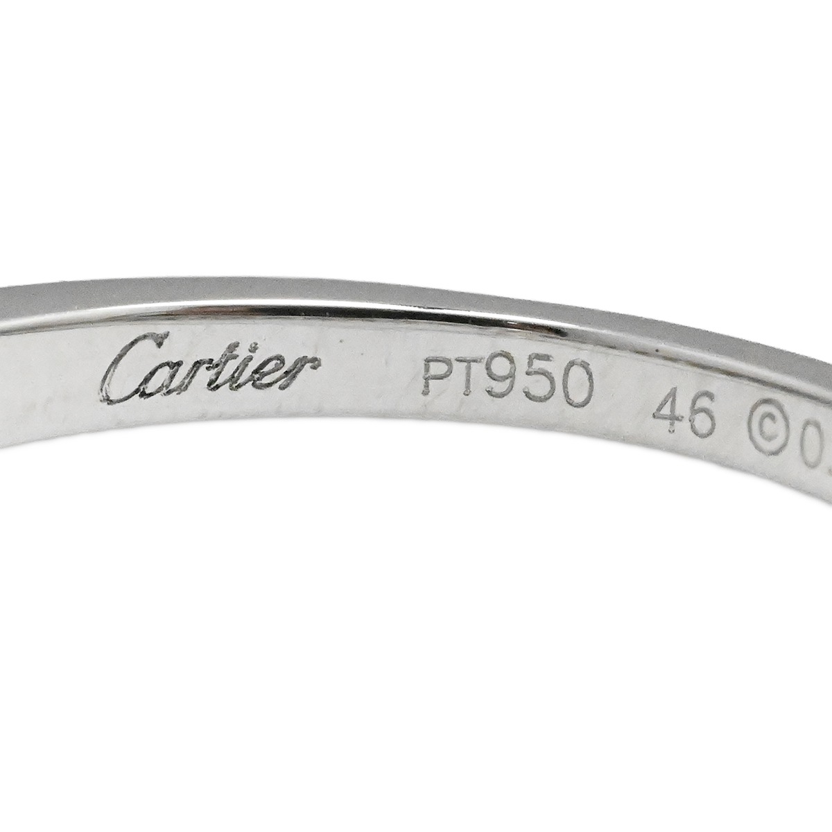 カルティエ CARTIER Pt950 プラチナ 1895 ソリテール ダイヤ0.36ct リング サイズ46 レディース  3998