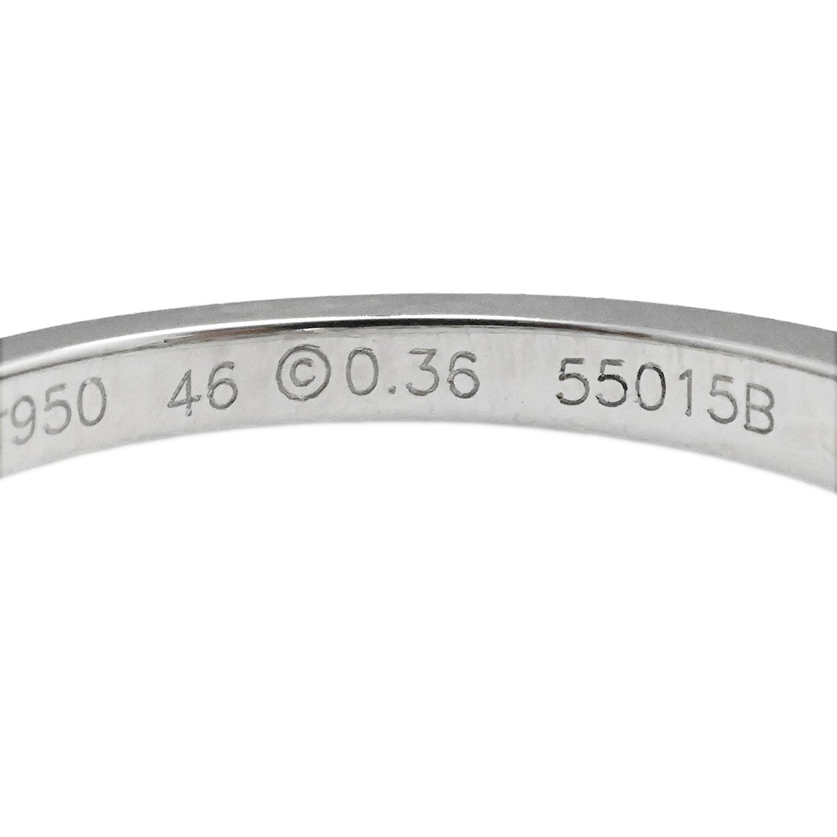 カルティエ CARTIER Pt950 プラチナ 1895 ソリテール ダイヤ0.36ct リング サイズ46 レディース  3998