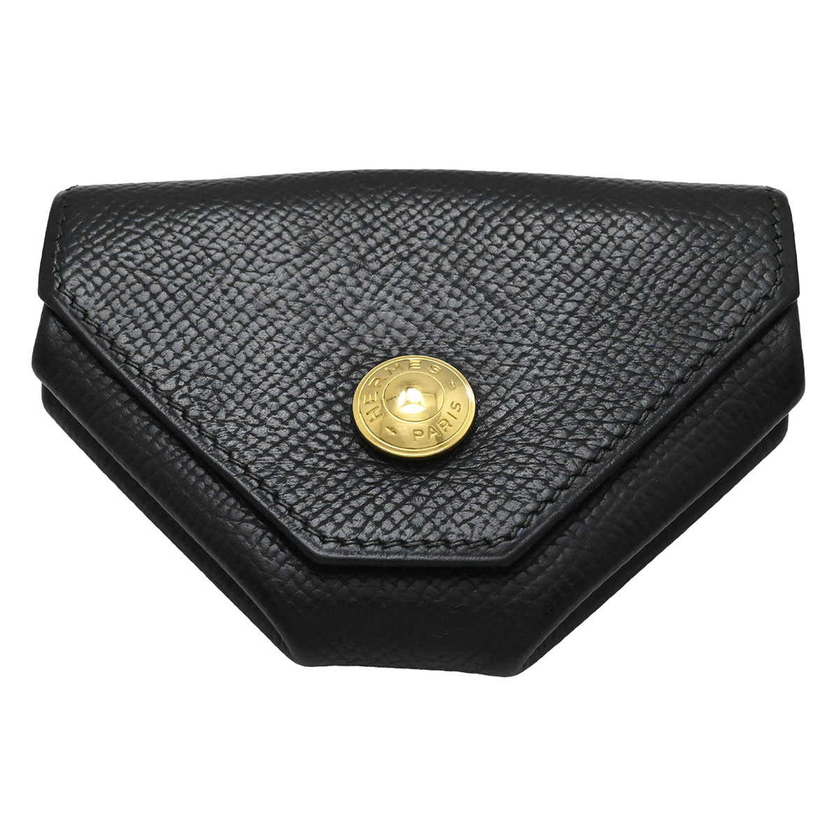 エルメス HERMES ルヴァンキャトル コインケース ヴォーエプソン ブラック C□1999刻印 メンズ レディース  3886