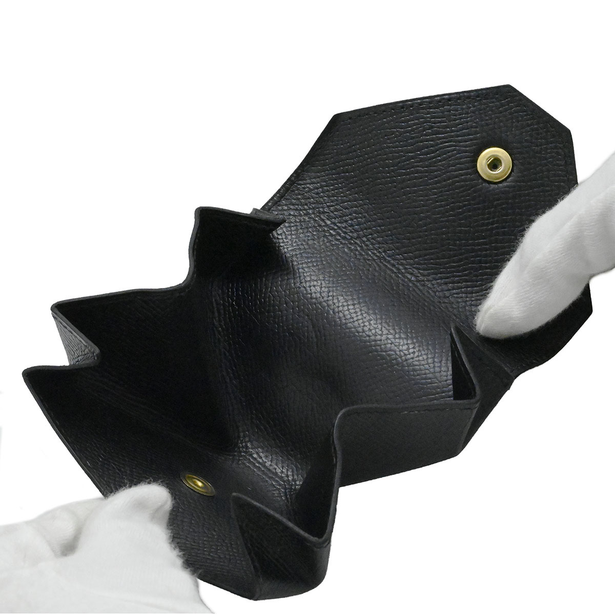 エルメス HERMES ルヴァンキャトル コインケース ヴォーエプソン ブラック C□1999刻印 メンズ レディース  3886