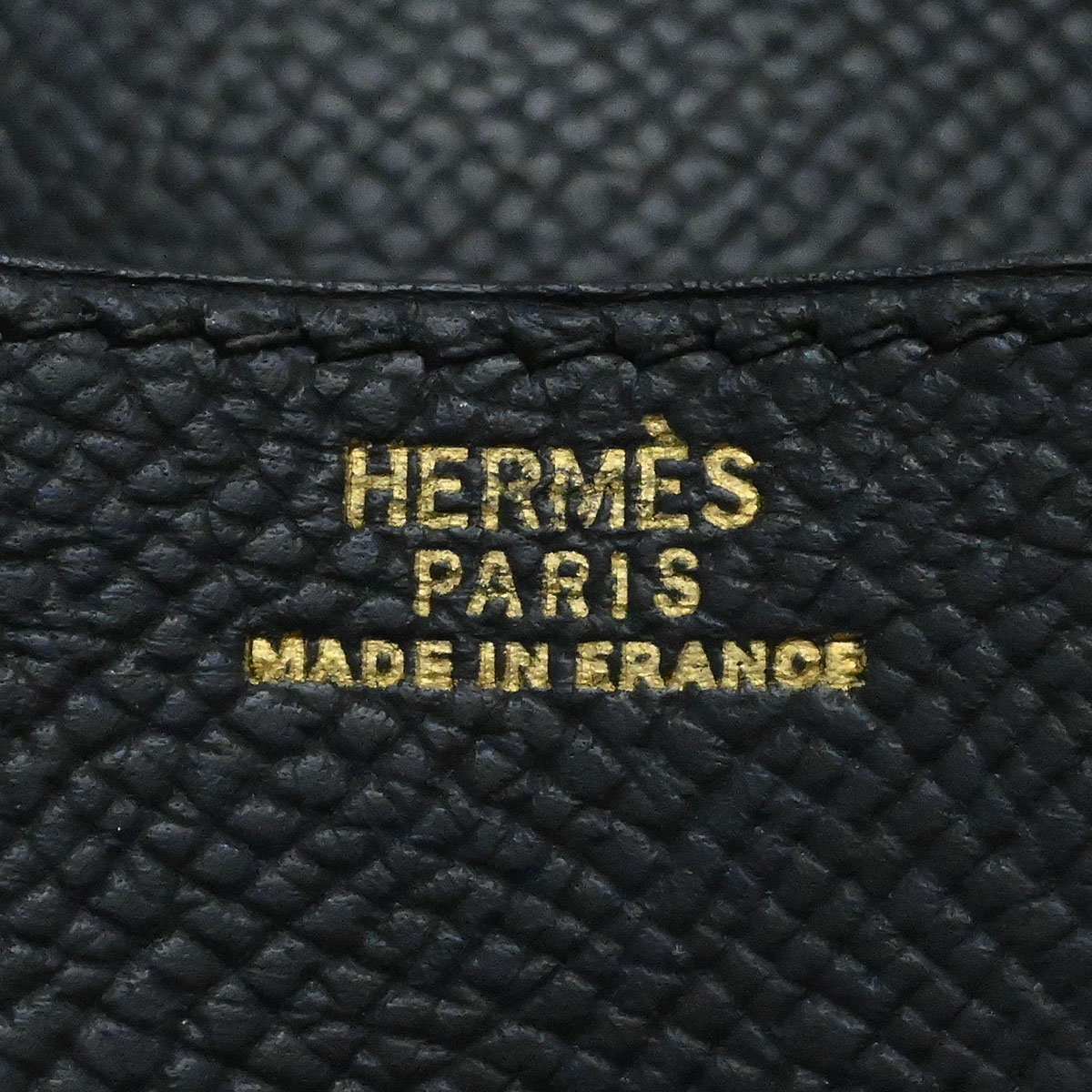 エルメス HERMES ルヴァンキャトル コインケース ヴォーエプソン ブラック C□1999刻印 メンズ レディース  3886