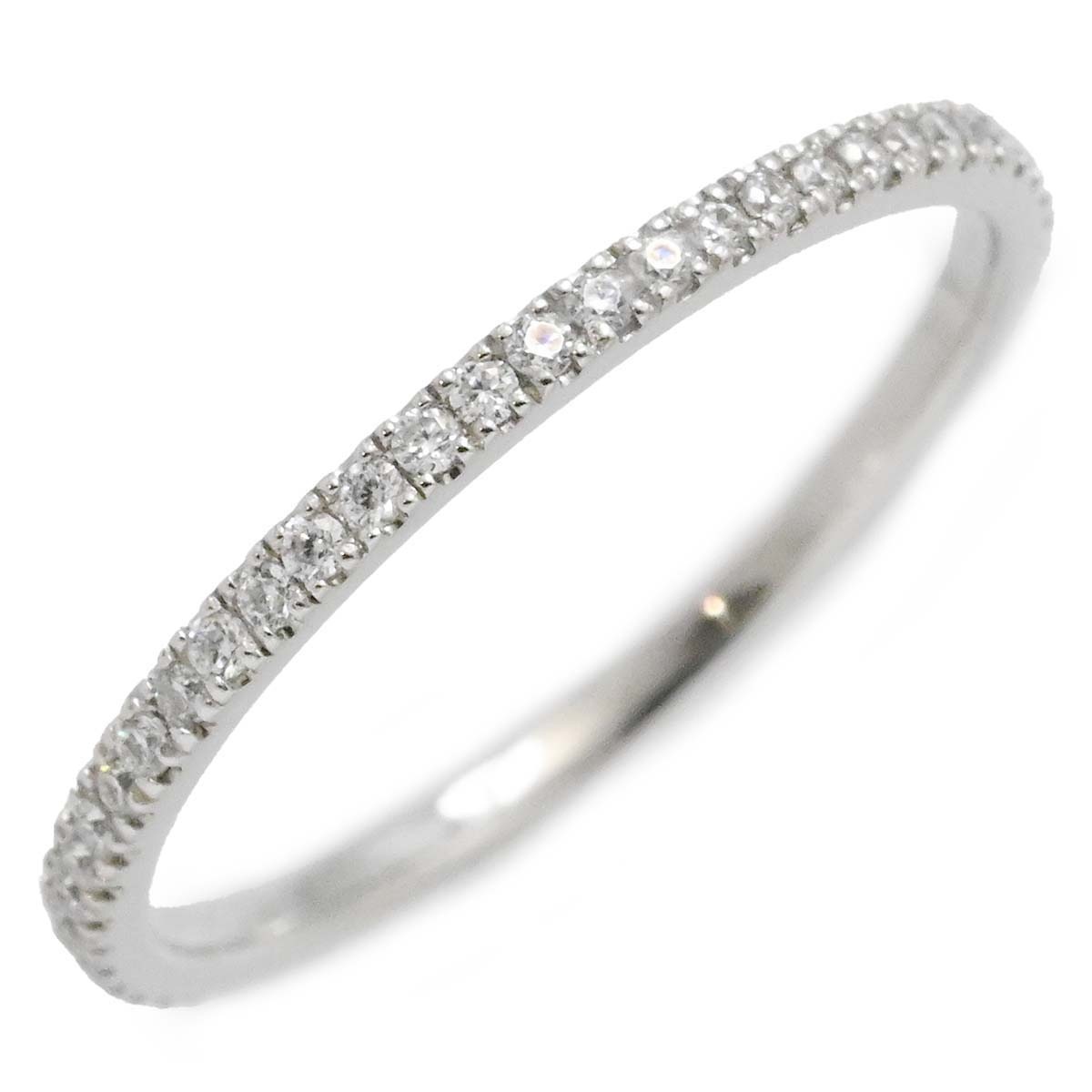 ジプフィー GYPPHY PT950 プラチナ ダイヤ フルエタニティ リング ７号 レディース  3569