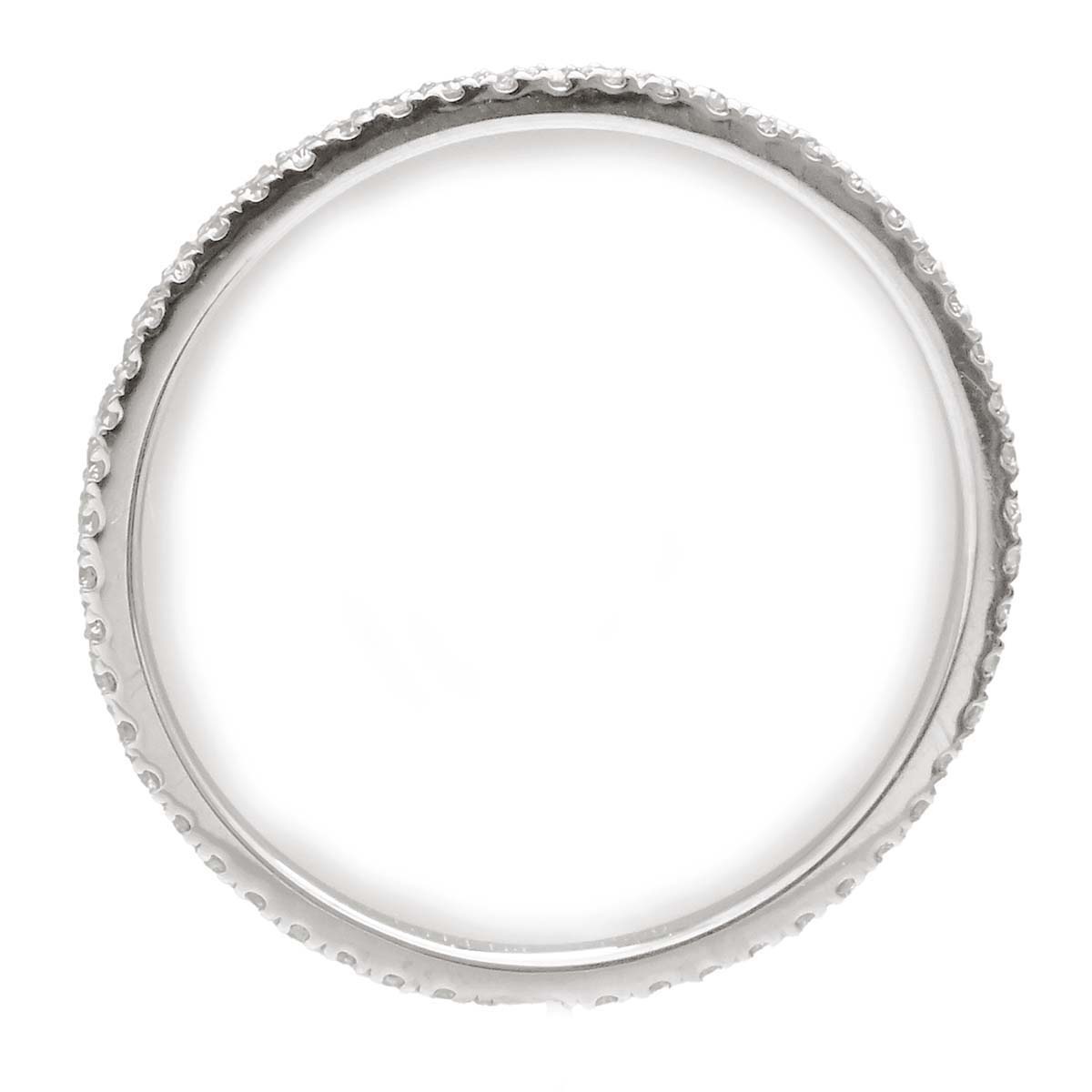 ジプフィー GYPPHY PT950 プラチナ ダイヤ フルエタニティ リング ７号 レディース  3569