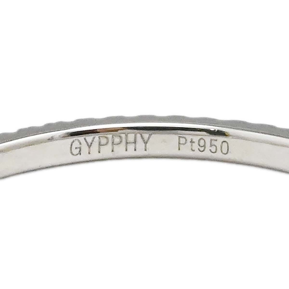 ジプフィー GYPPHY PT950 プラチナ ダイヤ フルエタニティ リング ７号 レディース  3569