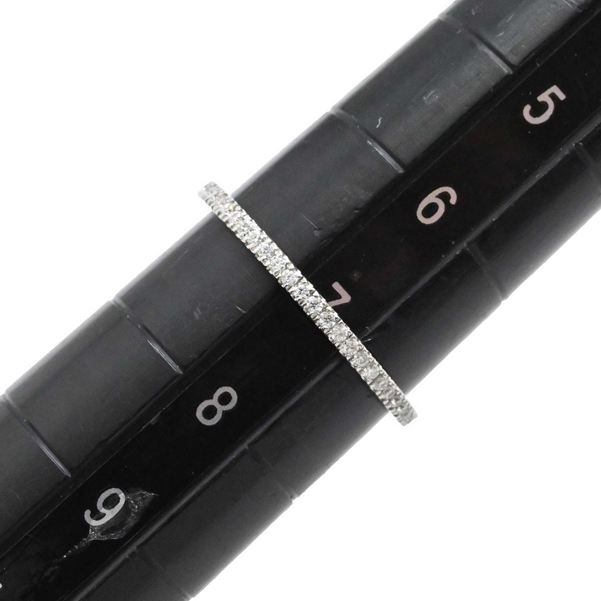 ジプフィー GYPPHY PT950 プラチナ ダイヤ フルエタニティ リング ７号 レディース  3569