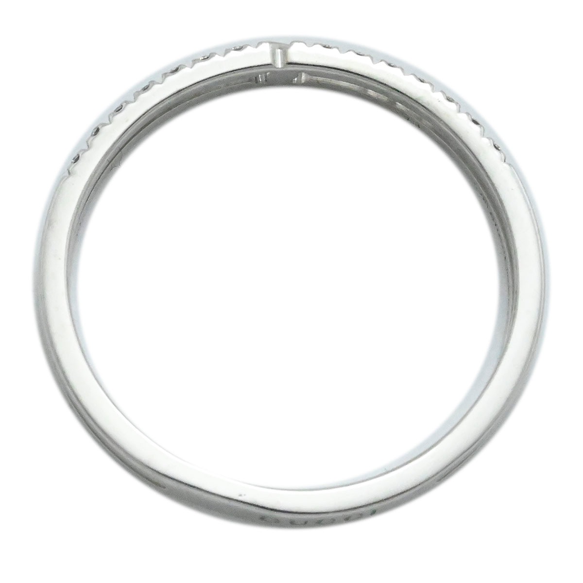 グッチ GUCCI 750WG K18WG ホワイトゴールド ダイヤ インフィニティリング 指輪 サイズ13号 レディース  3856