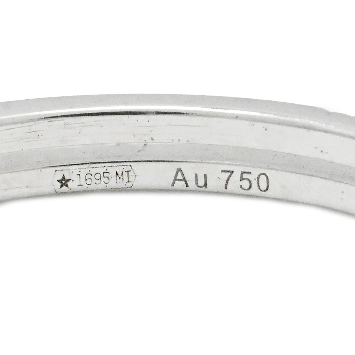 グッチ GUCCI 750WG K18WG ホワイトゴールド ダイヤ インフィニティリング 指輪 サイズ13号 レディース  3856