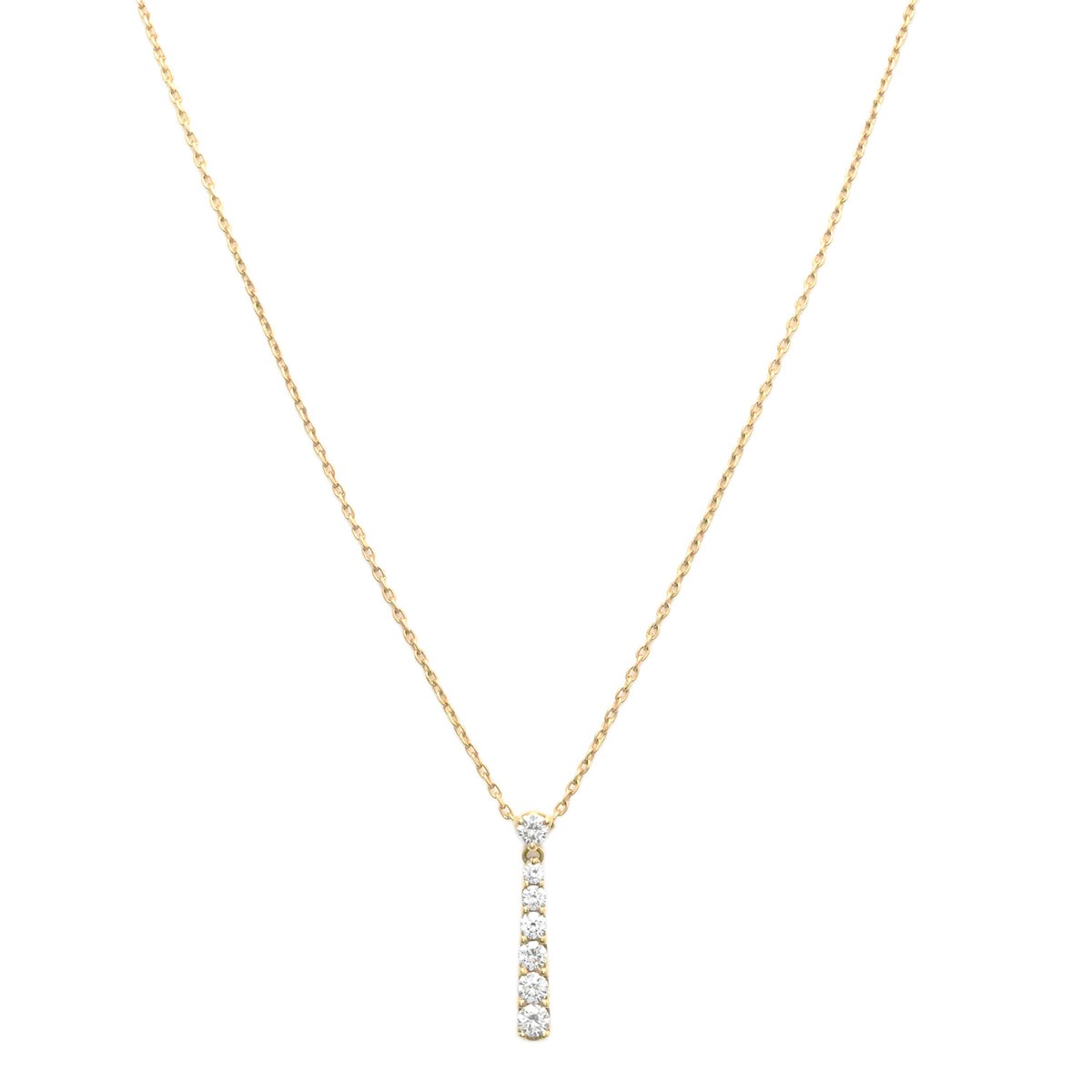 モニッケンダム MONNICKENDAM 750YG K18YG イエローゴールド ダイヤ0.30ct ネックレス レディース  3888