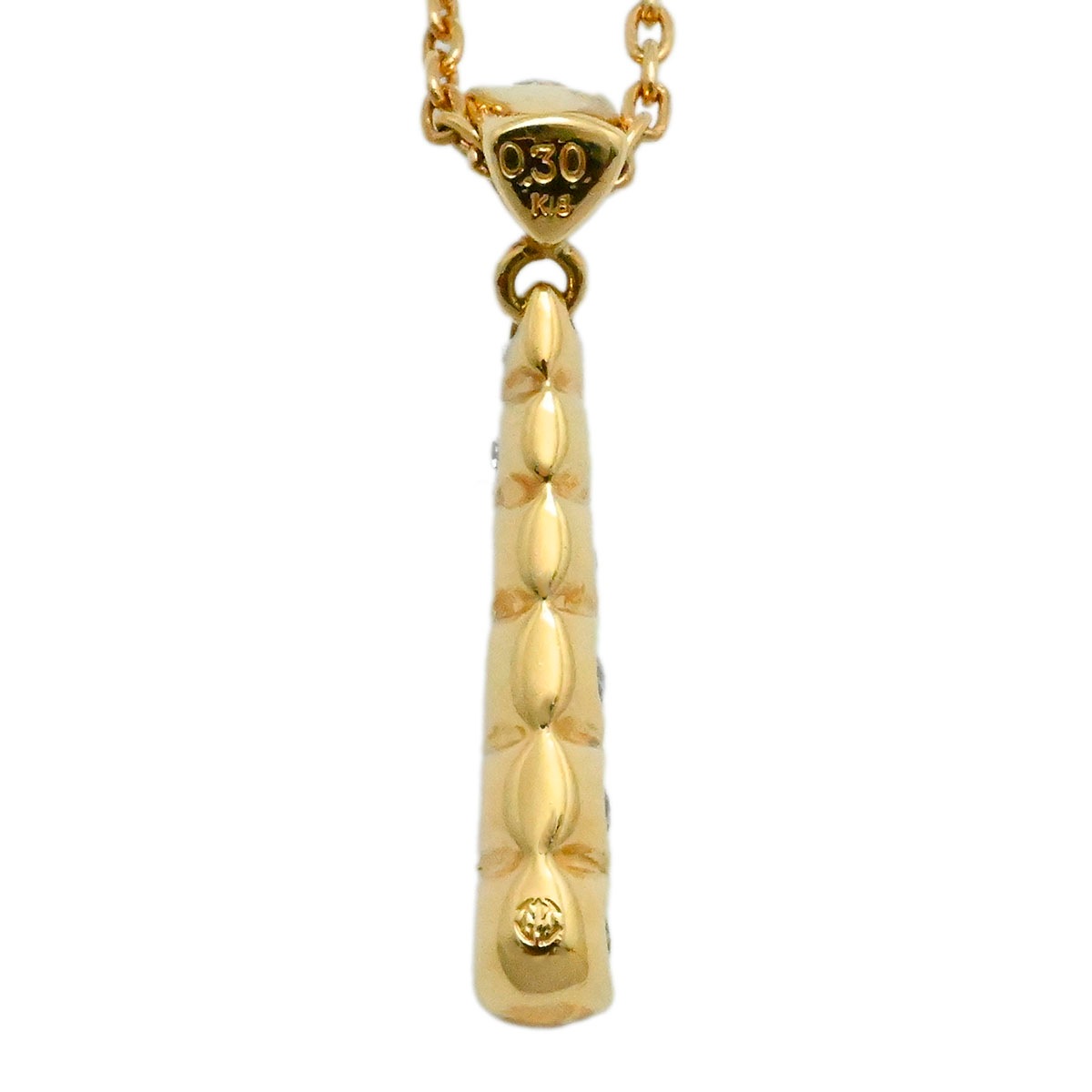 モニッケンダム MONNICKENDAM 750YG K18YG イエローゴールド ダイヤ0.30ct ネックレス レディース  3888