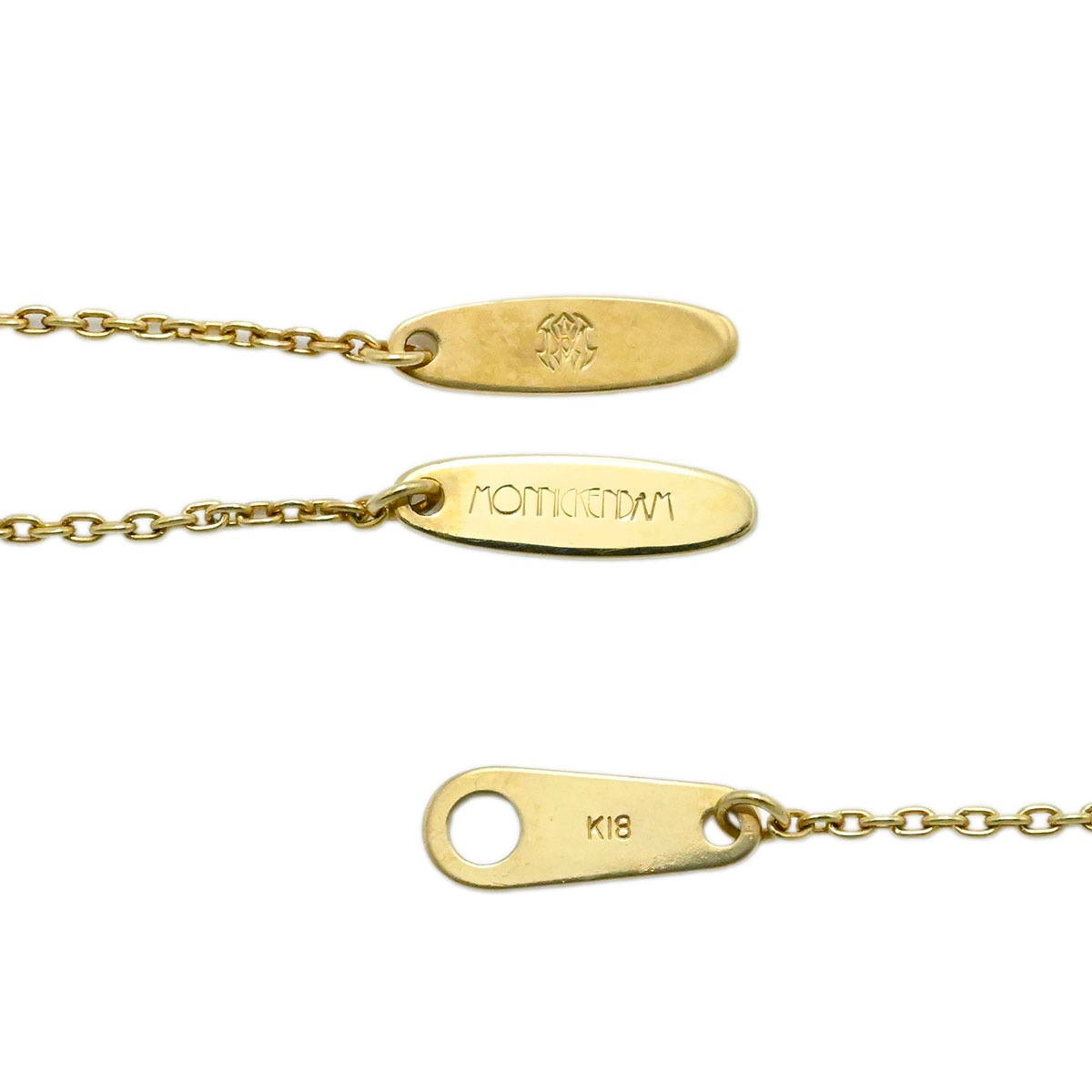 モニッケンダム MONNICKENDAM 750YG K18YG イエローゴールド ダイヤ0.30ct ネックレス レディース  3888