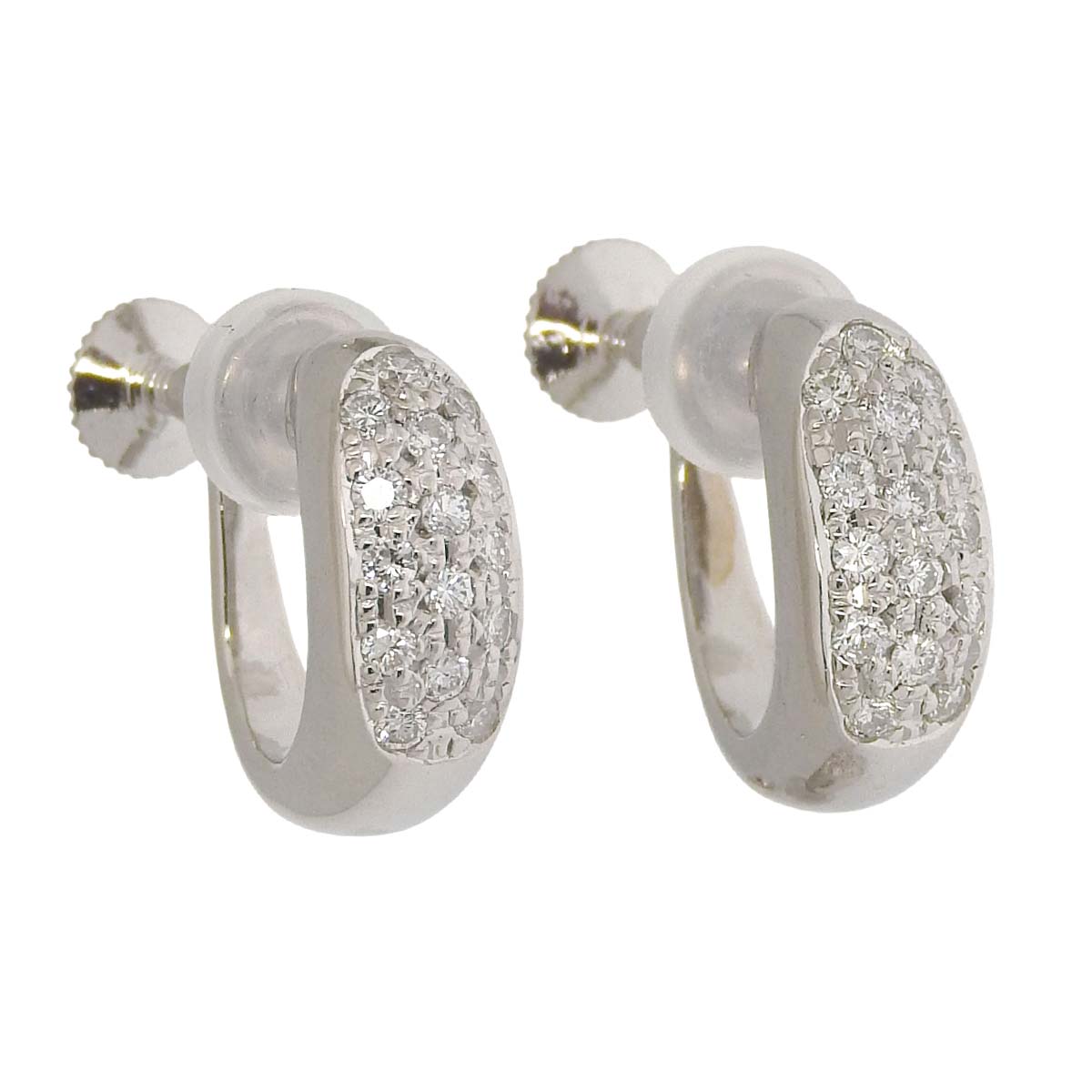 pt900 ダイヤモンドイヤリング タサキ TASAKI PT900 ダイヤモンド付きイヤリング | 中古通販 | 【公式