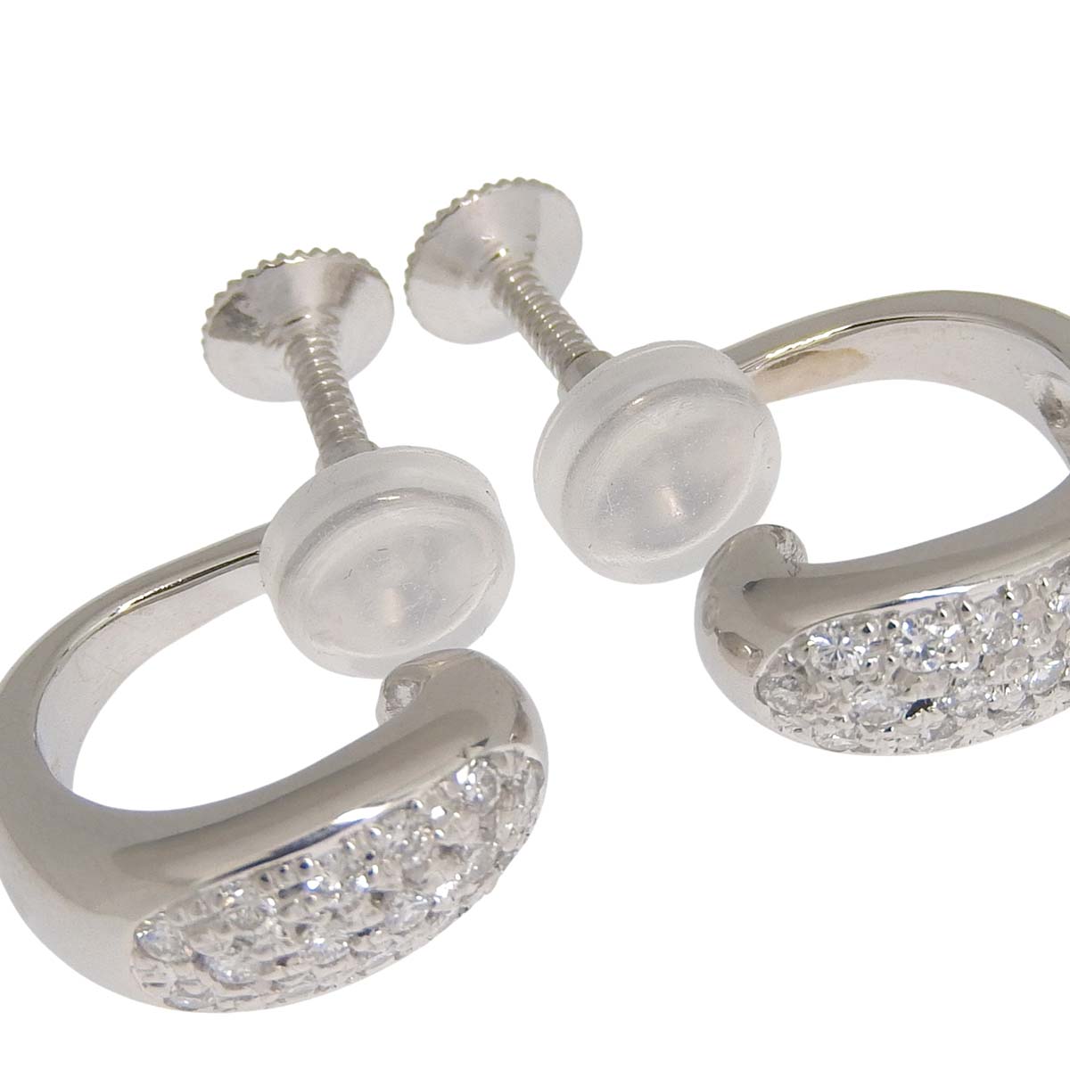 pt900 ダイヤモンドイヤリング タサキ TASAKI PT900 ダイヤモンド付きイヤリング | 中古通販 | 【公式