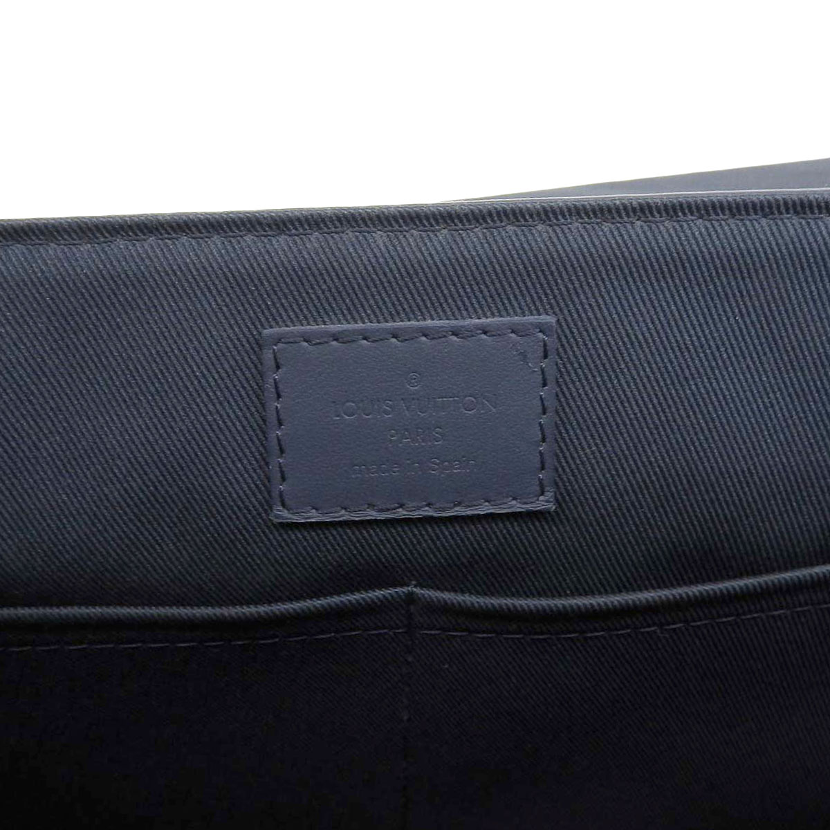 ルイヴィトン LOUIS VUITTON アロエグラム テイクオフ メッセンジャー ネームタグ付き ショルダーバッグ レザー ネイビー メンズ M21363 4504