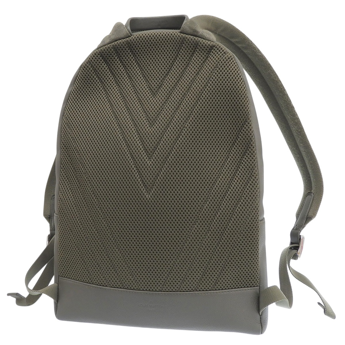 ルイヴィトン LOUIS VUITTON アエログラム テイクオフ バッグパック リュック レザー グレー メンズ M59325 4840