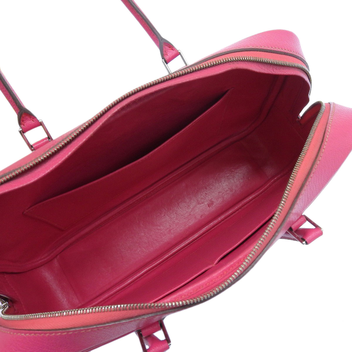 エルメス HERMES プリュムエラン ハンドバッグ シェーブル ピンク系 レディース □J刻印 2006年 8912