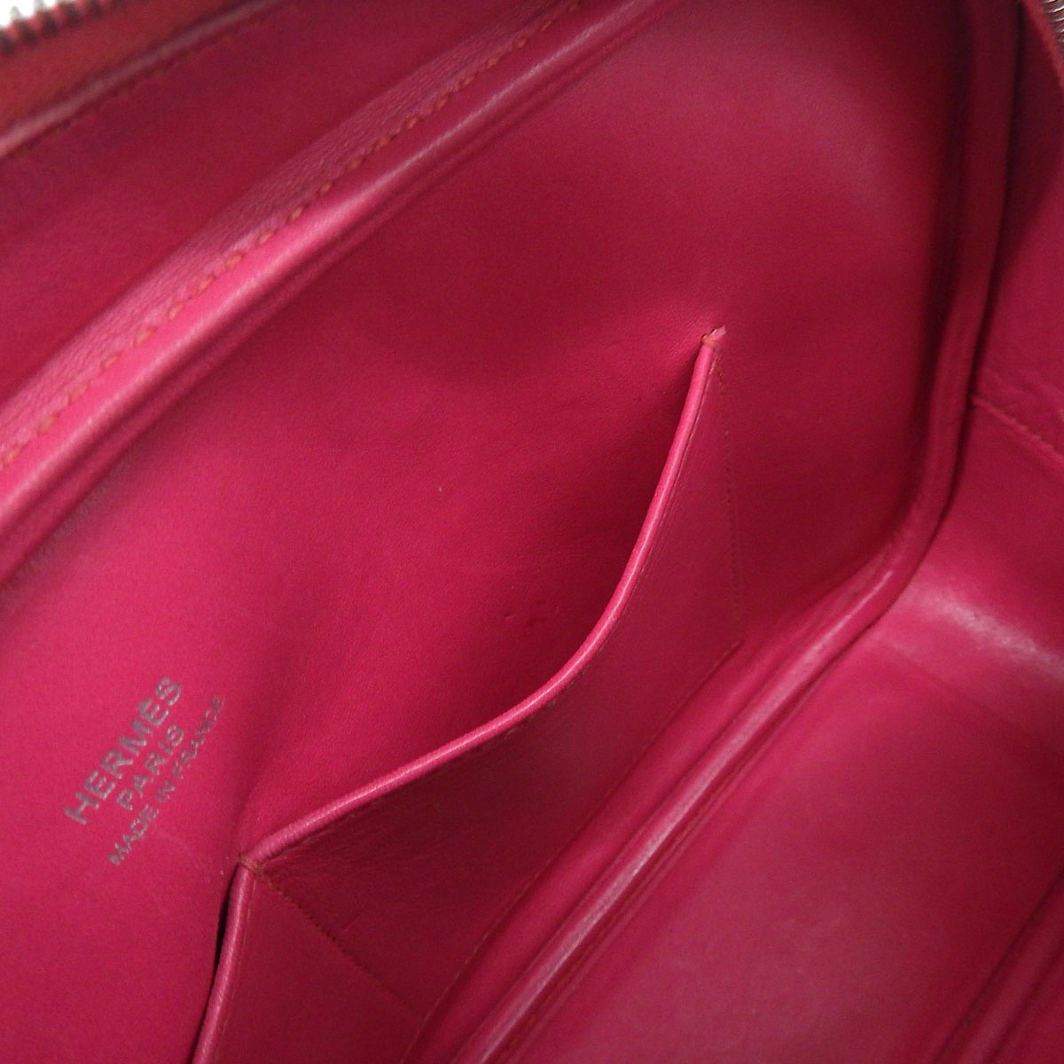 エルメス HERMES プリュムエラン ハンドバッグ シェーブル ピンク系 レディース □J刻印 2006年 8912