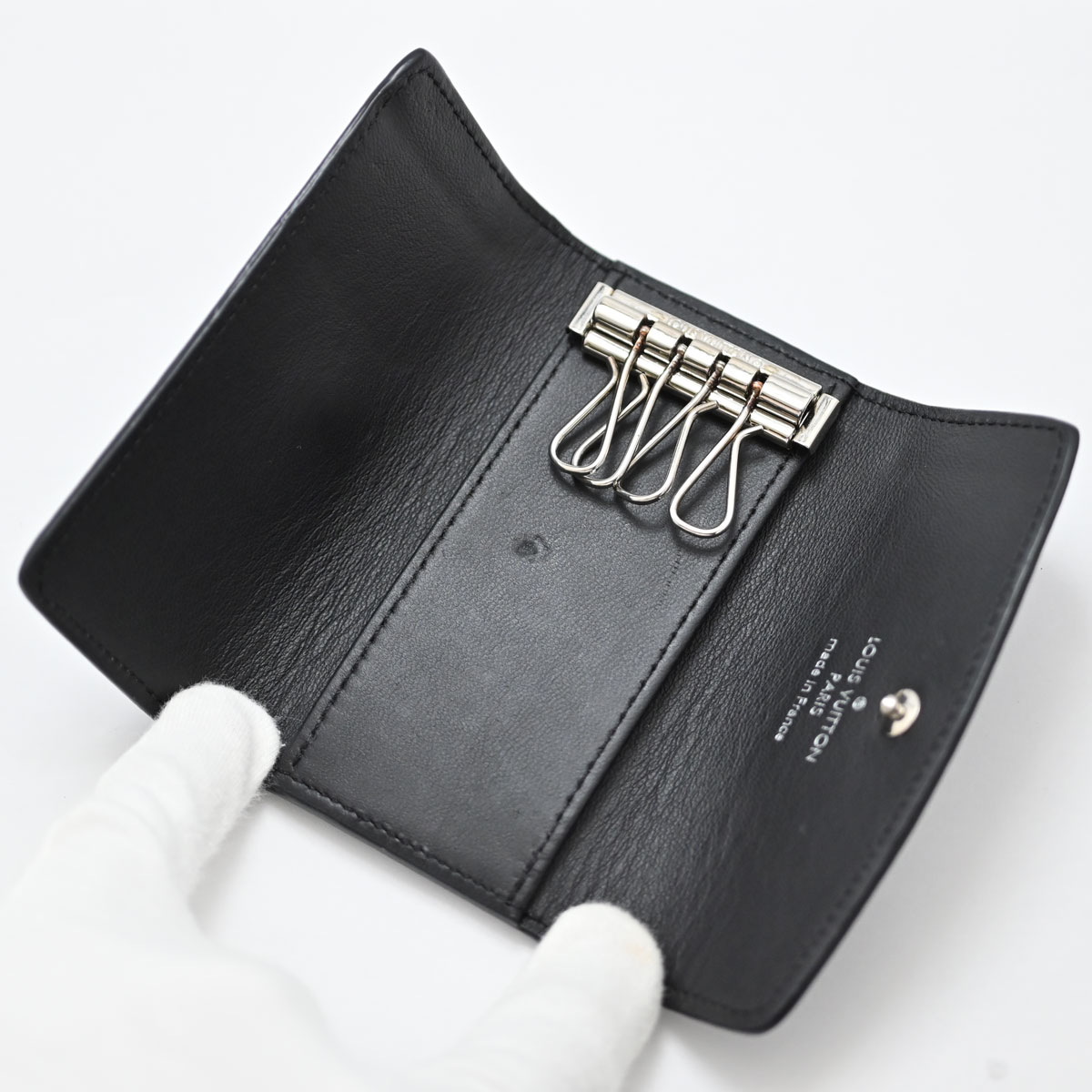 ルイヴィトン LOUIS VUITTON マヒナ ミュルティクレ４ ４連キーケース ノワール レディース メンズ M64054 3529