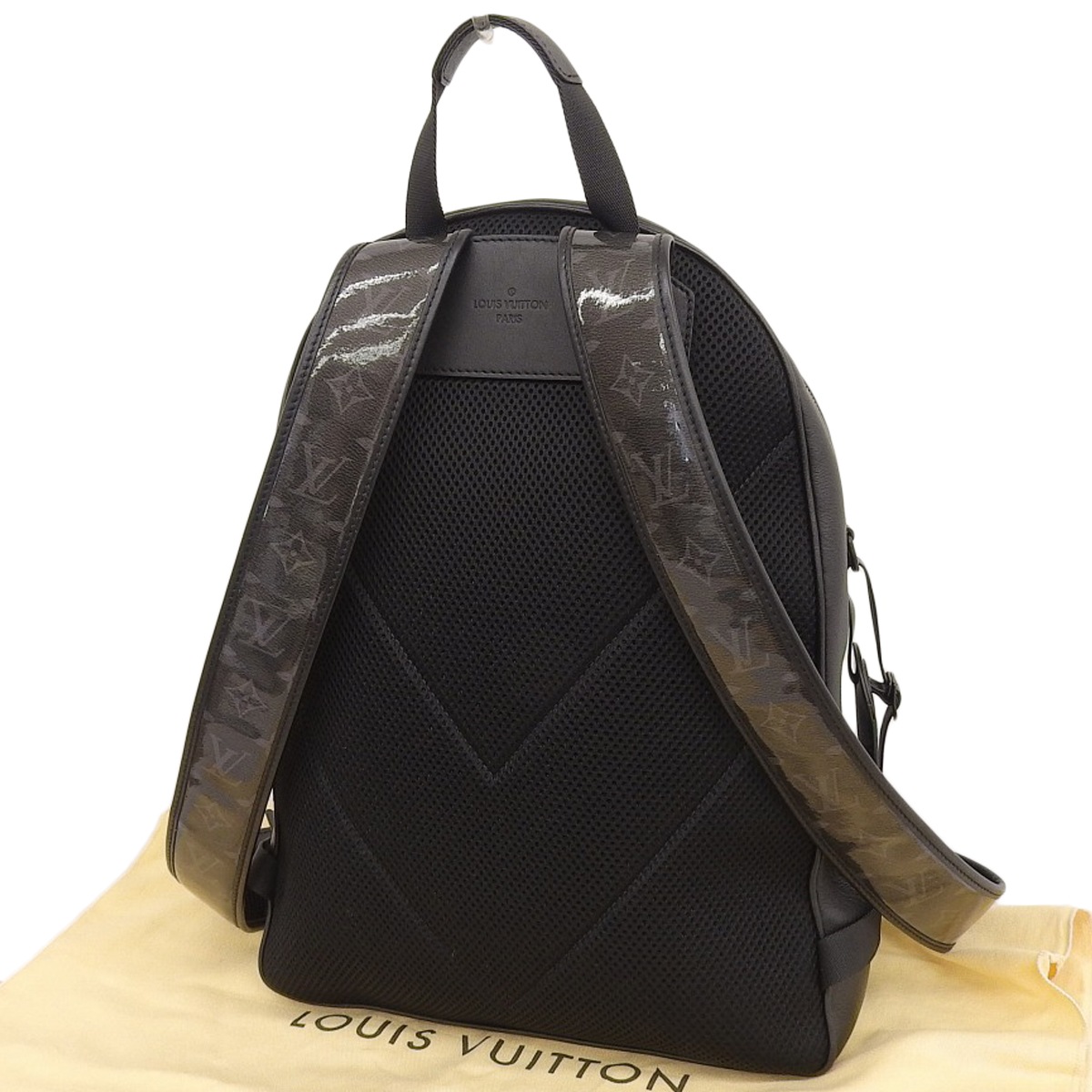 ルイヴィトン LOUIS VUITTON ダークアンフィニティ バックパックPM リュックサック レザー ノワール メンズ M52170 4301
