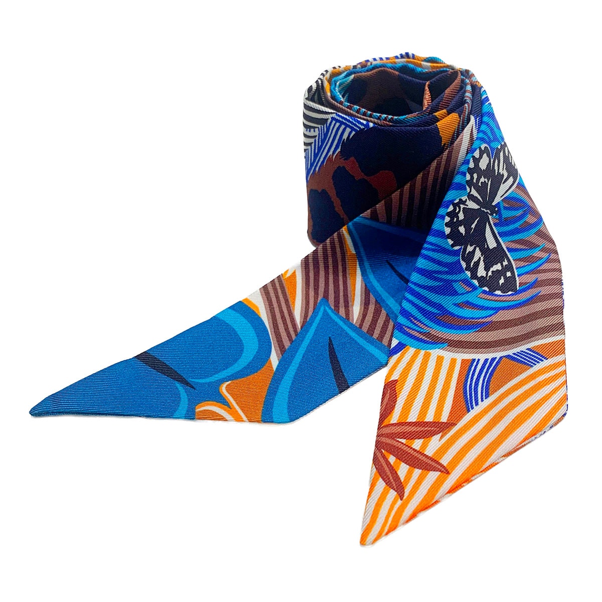 エルメス HERMES ツイリー シルクスカーフ Jaguar Quetzal ジャガー