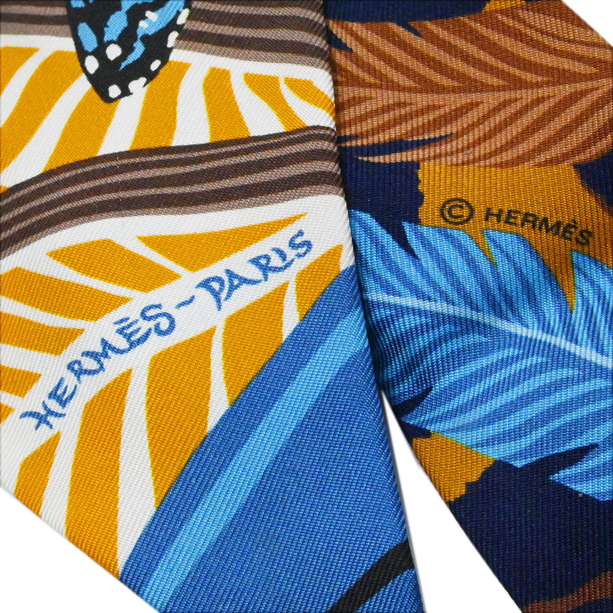 エルメス HERMES ツイリー シルクスカーフ Jaguar Quetzal ジャガー