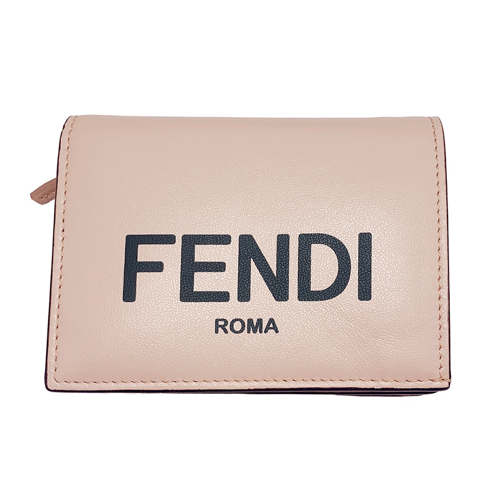フェンディ FENDI 8М0420 スモールウオレット ロゴ 二つ折りコンパクトウオレット 財布 フェンディローマレディース メンズ 8M0420 2066