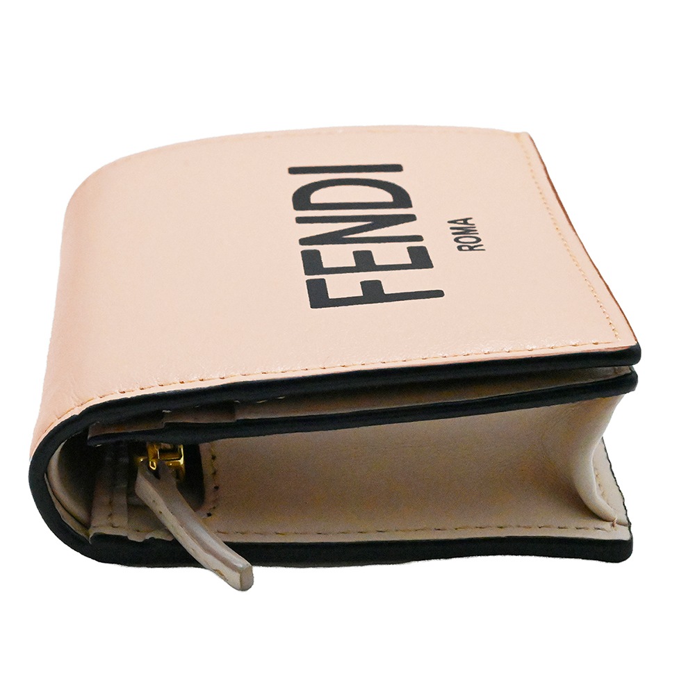 フェンディ FENDI 8М0420 スモールウオレット ロゴ 二つ折りコンパクトウオレット 財布 フェンディローマレディース メンズ 8M0420 2066