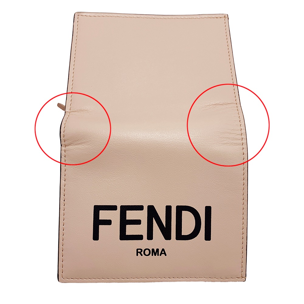 フェンディ FENDI 8М0420 スモールウオレット ロゴ 二つ折りコンパクトウオレット 財布 フェンディローマレディース メンズ 8M0420 2066