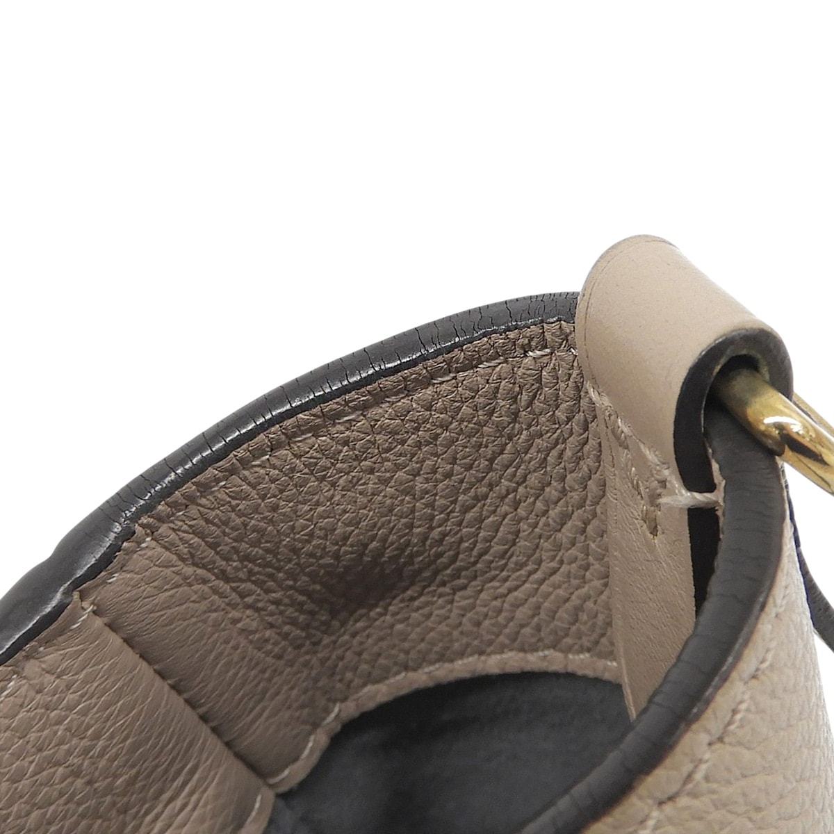ルイヴィトン LOUIS VUITTON モノグラム オンマイサイドPM 2WAY ハンドバッグ ショルダー 斜め掛け モノグラム×レザー グレージュ M57729 4841