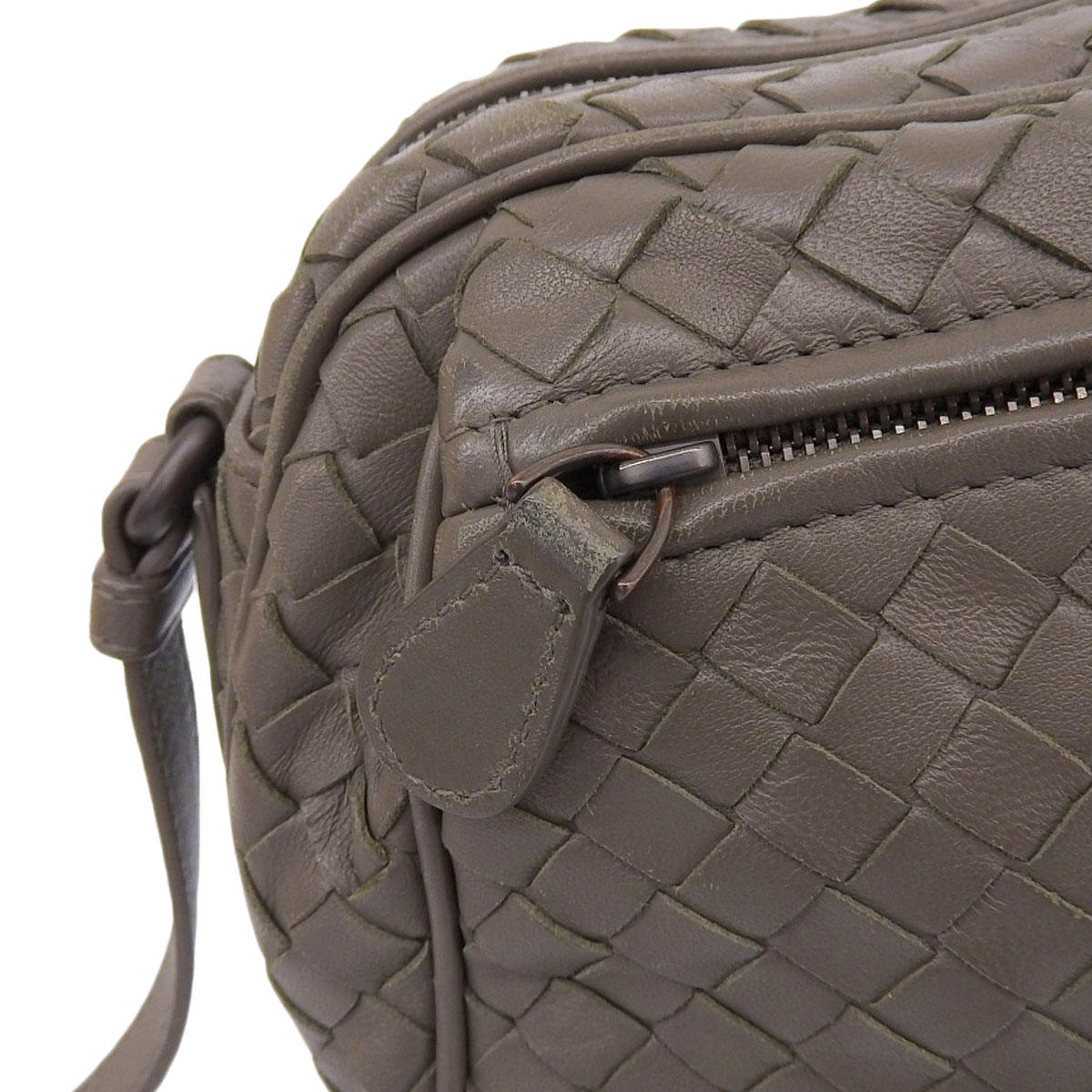 ボッテガヴェネタ BOTTEGA VENETA ショルダーバック レザー オリーブ